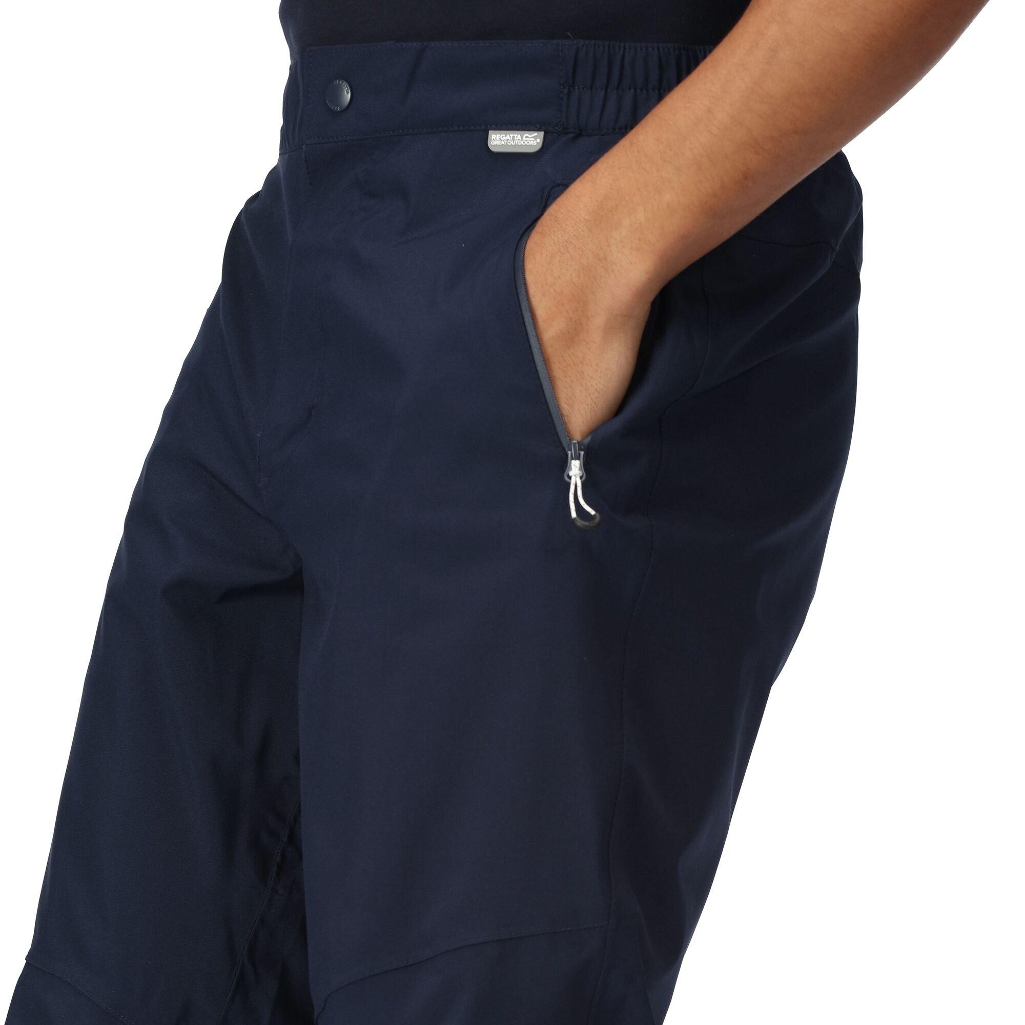 Navy - Regatta - Highton Waterproof Overtrouser (Long) - 4