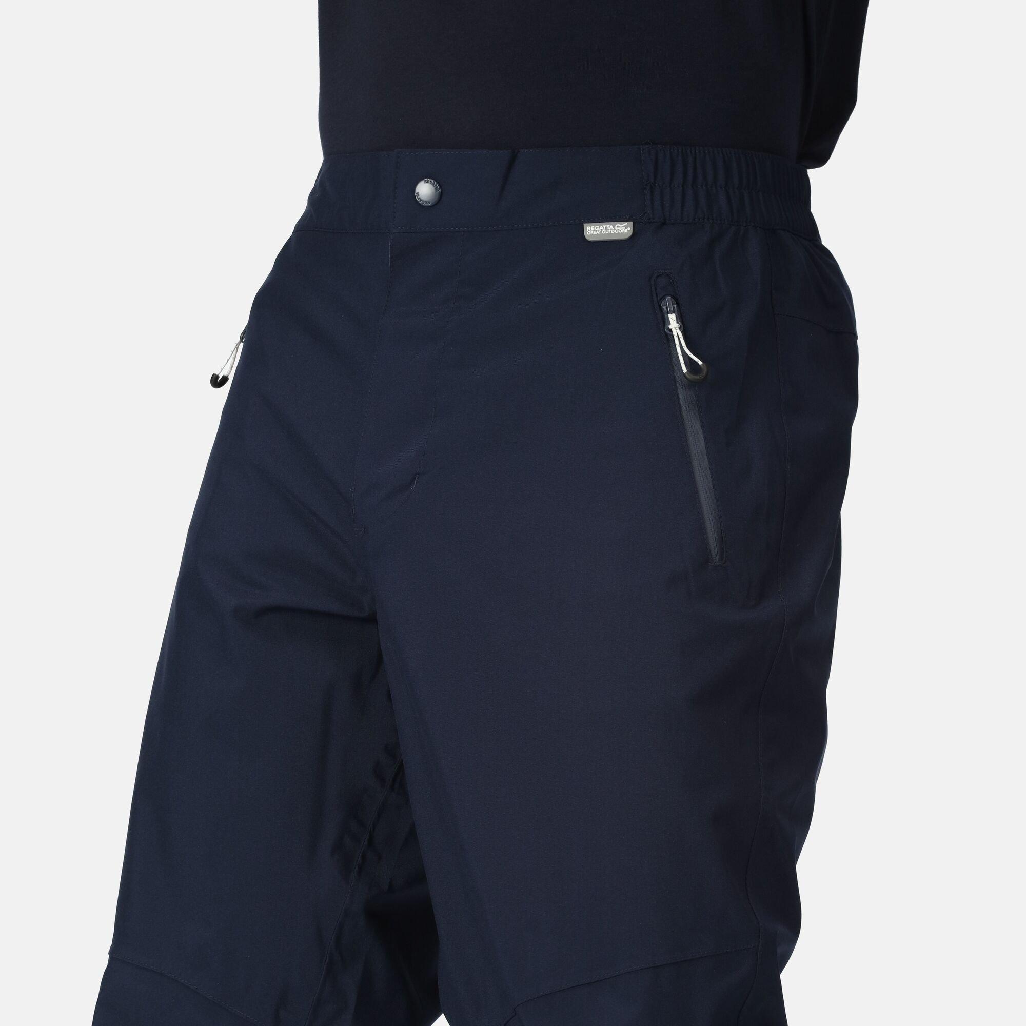 Navy - Regatta - Highton Waterproof Overtrouser (Long) - 5