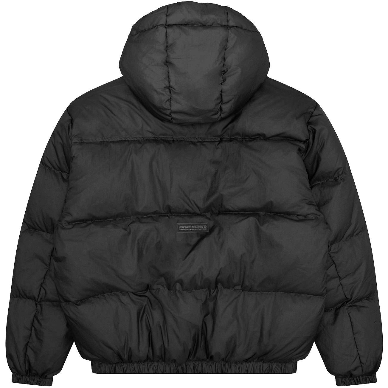 Black - AAPE - Men's NOW Duck Down Hooded Short Puffer Jacket - 2