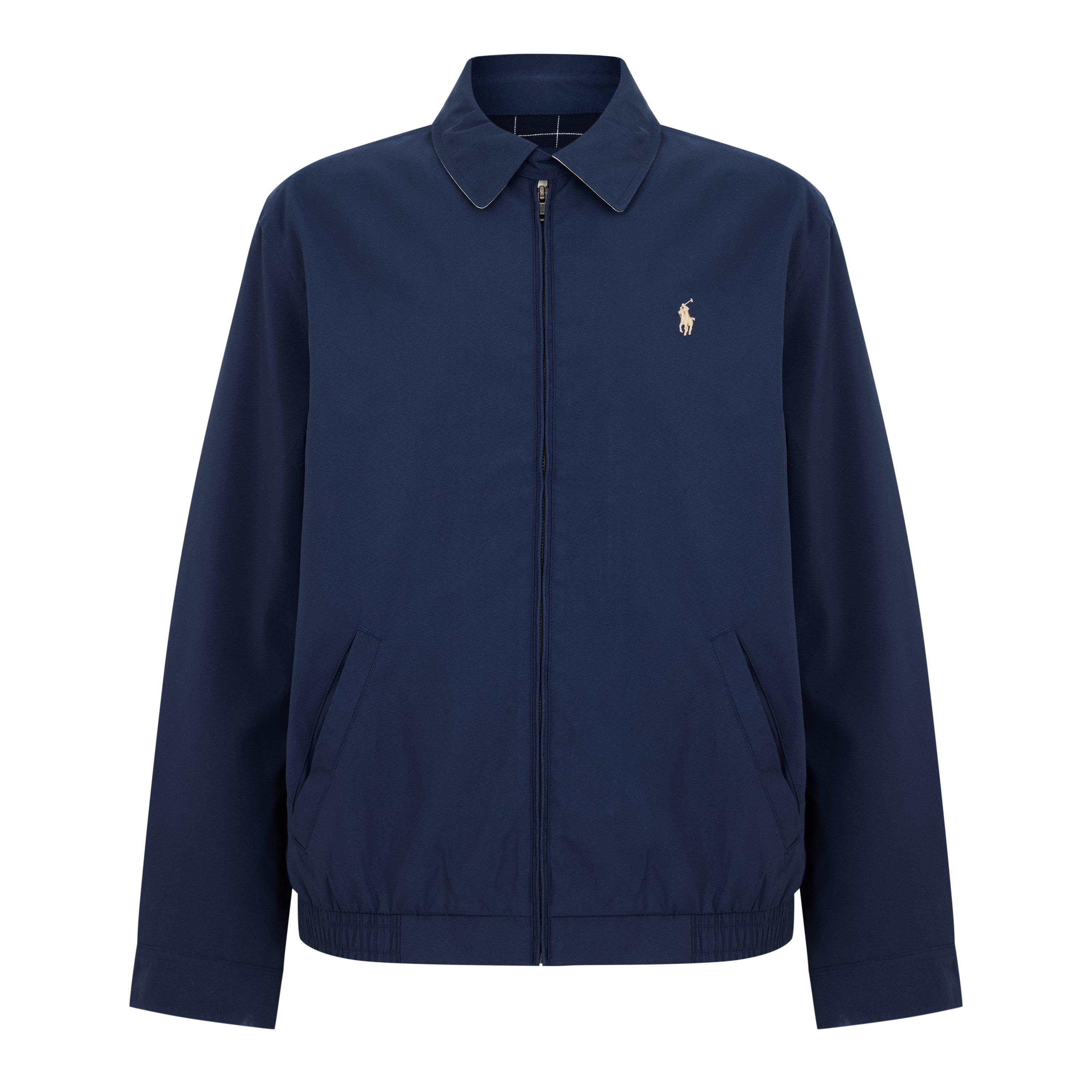 French Navy - Polo Ralph Lauren - Men's Bi-Swing Cotton Water Resistant Harrington Jacket - 7