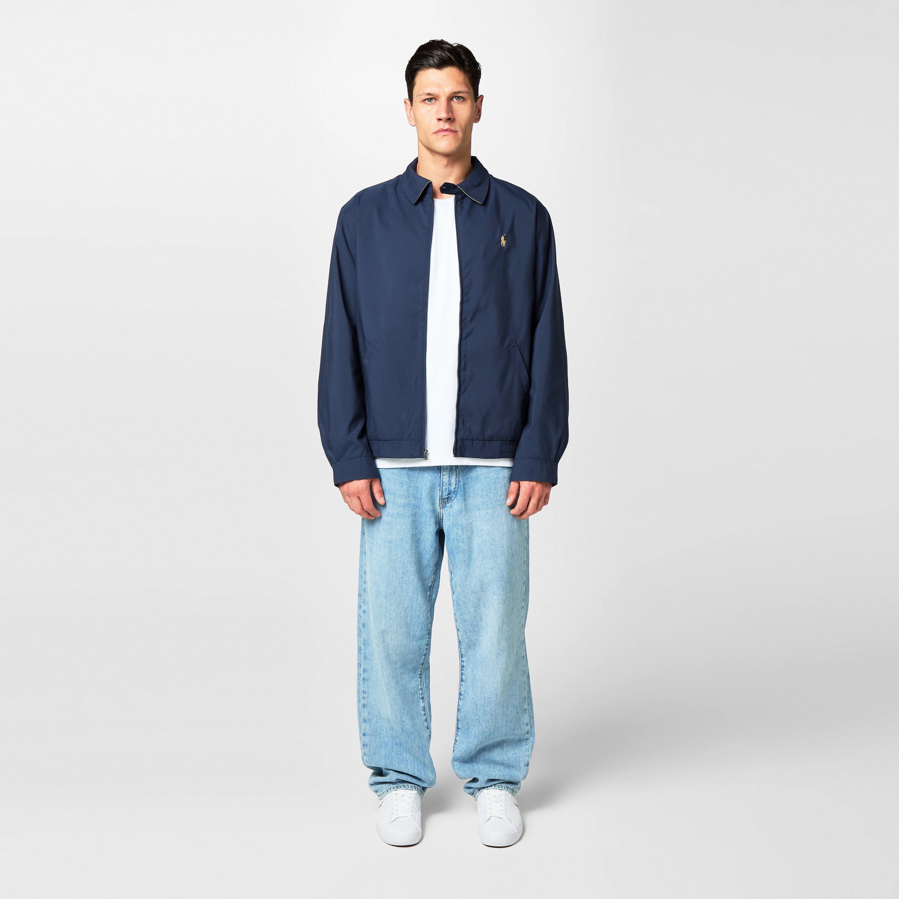 French Navy - Polo Ralph Lauren - Men's Bi-Swing Cotton Water Resistant Harrington Jacket - 5