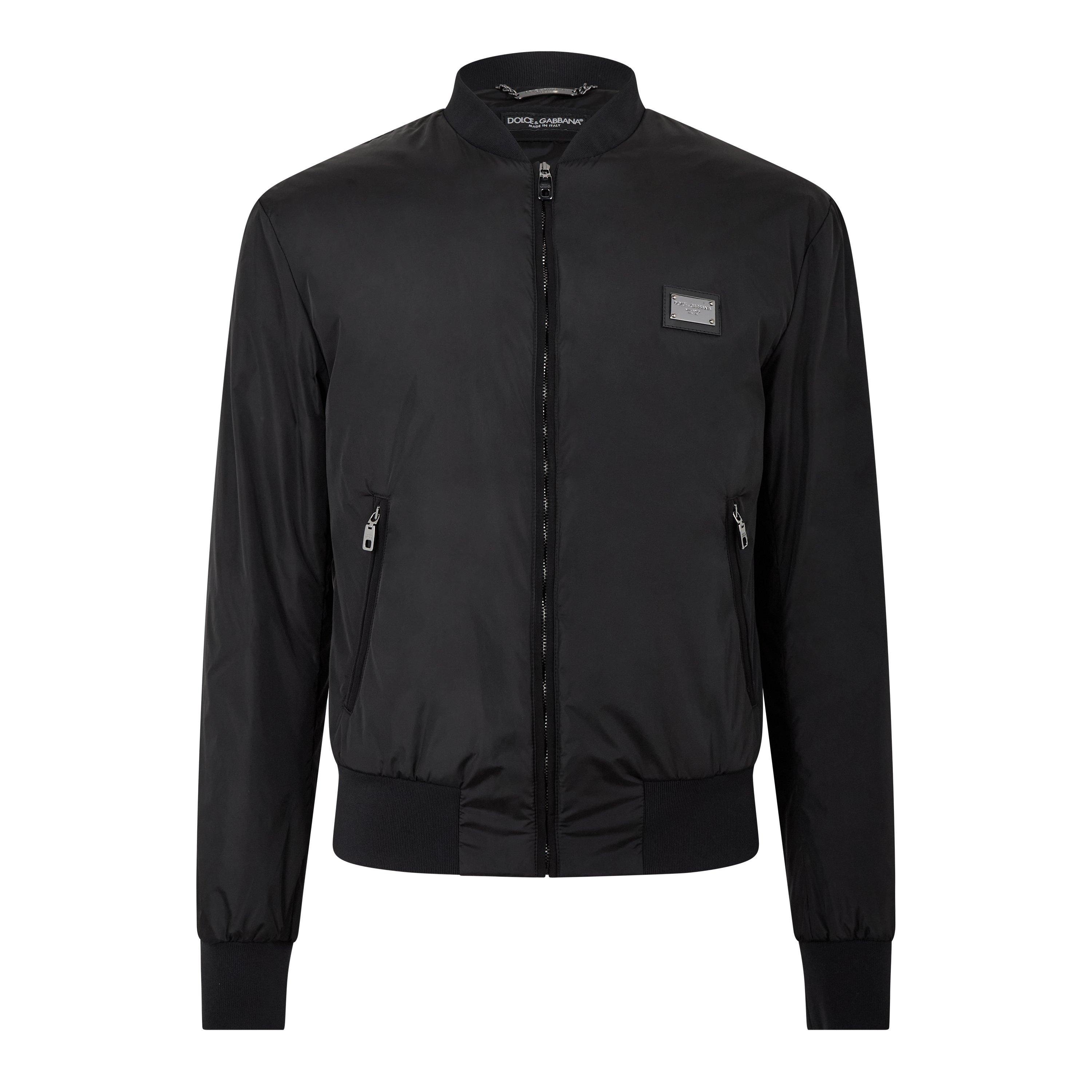 Black - Dolce and Gabbana - Men's Silver Plate Bomber Jacket - 7