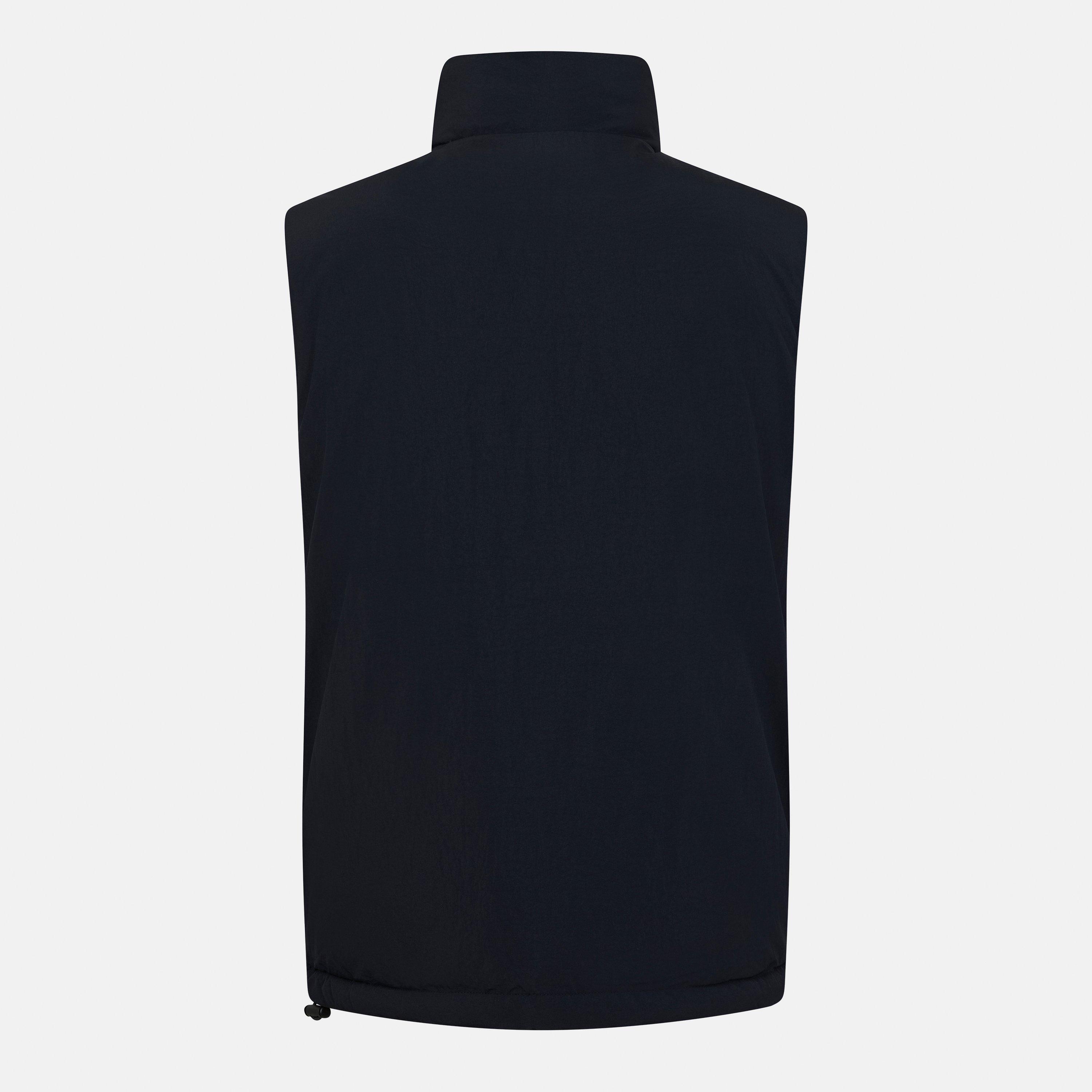 Jet Black Z865 - Lyle and Scott - Men's  Padded Quilted Sleeveless Gilet - 2