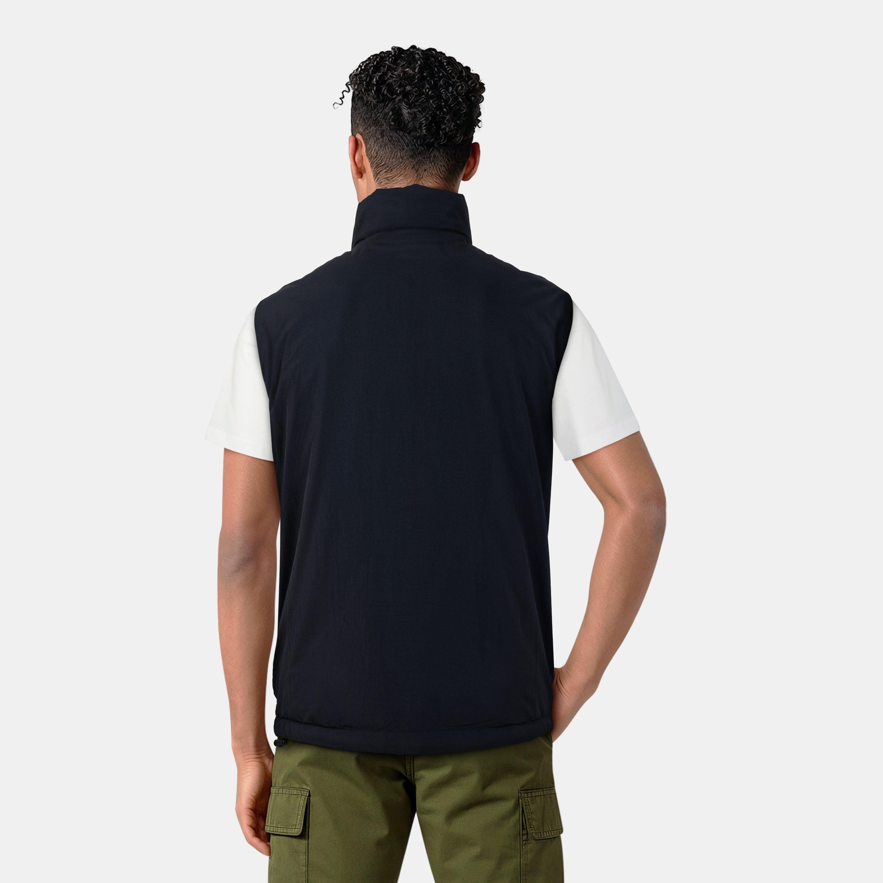 Jet Black Z865 - Lyle and Scott - Men's  Padded Quilted Sleeveless Gilet - 4
