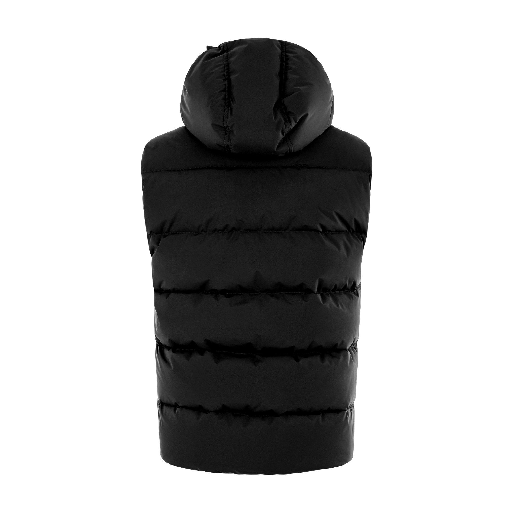 Black 0009 - Pyrenex - Men's Spoutnic Water Resistant Duck Down Hooded Gilet - 2