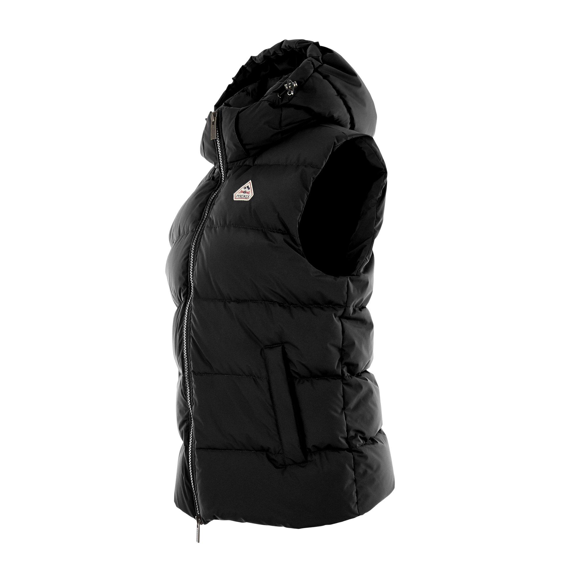 Black 0009 - Pyrenex - Men's Spoutnic Water Resistant Duck Down Hooded Gilet - 3