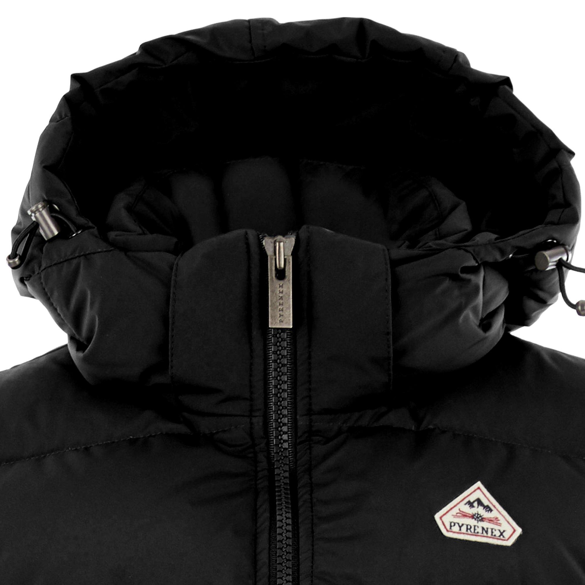 Black 0009 - Pyrenex - Men's Spoutnic Water Resistant Duck Down Hooded Gilet - 4