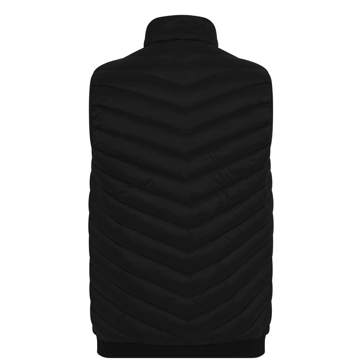 Black 0217 - Armani Exchange - Men's Padded Water Resistant Duck Down Gilet - 2