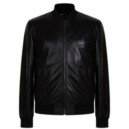 Dolce and Gabbana Leather Bomber Jacket