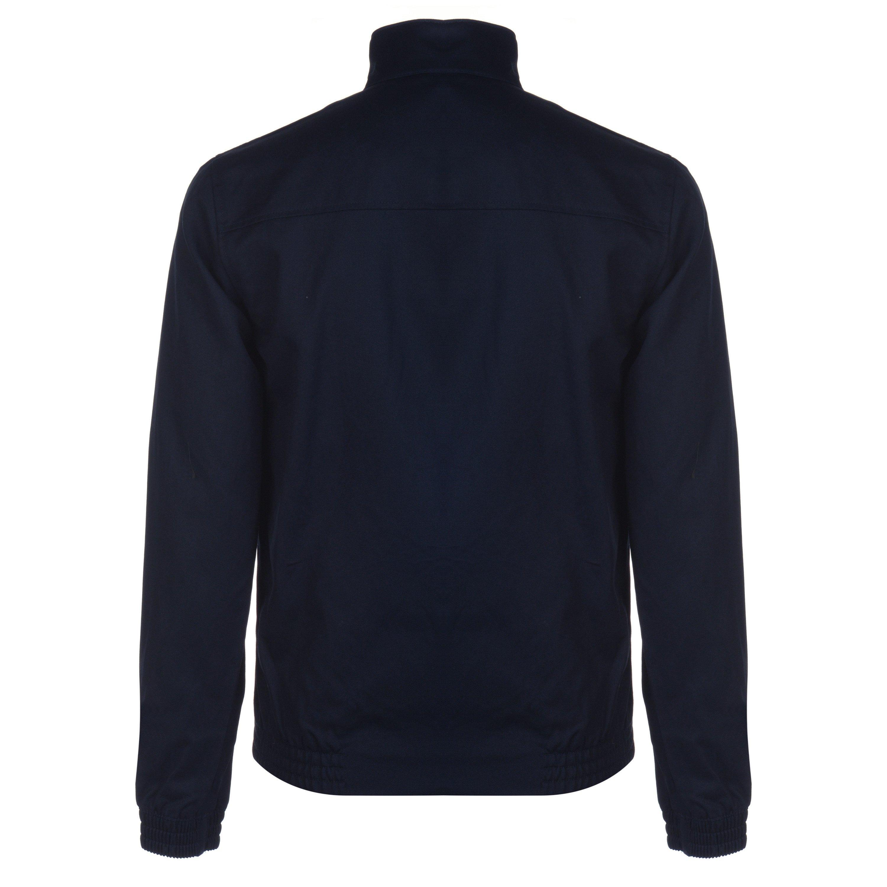 Navy Z271 - Lyle and Scott - Men's  Classic Funnel Neck Long Sleeve Zip Harrington Jacket - 7