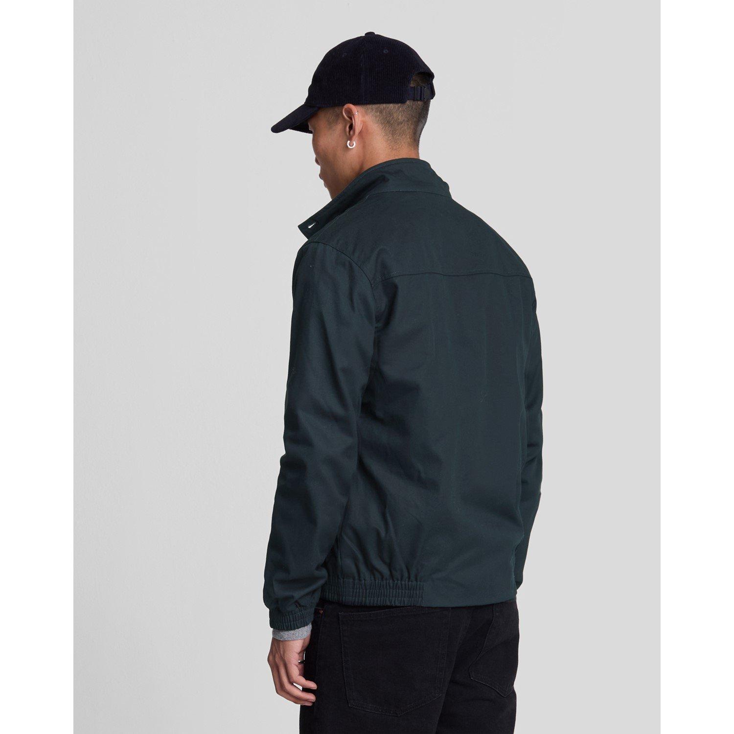 Navy Z271 - Lyle and Scott - Men's  Classic Funnel Neck Long Sleeve Zip Harrington Jacket - 3