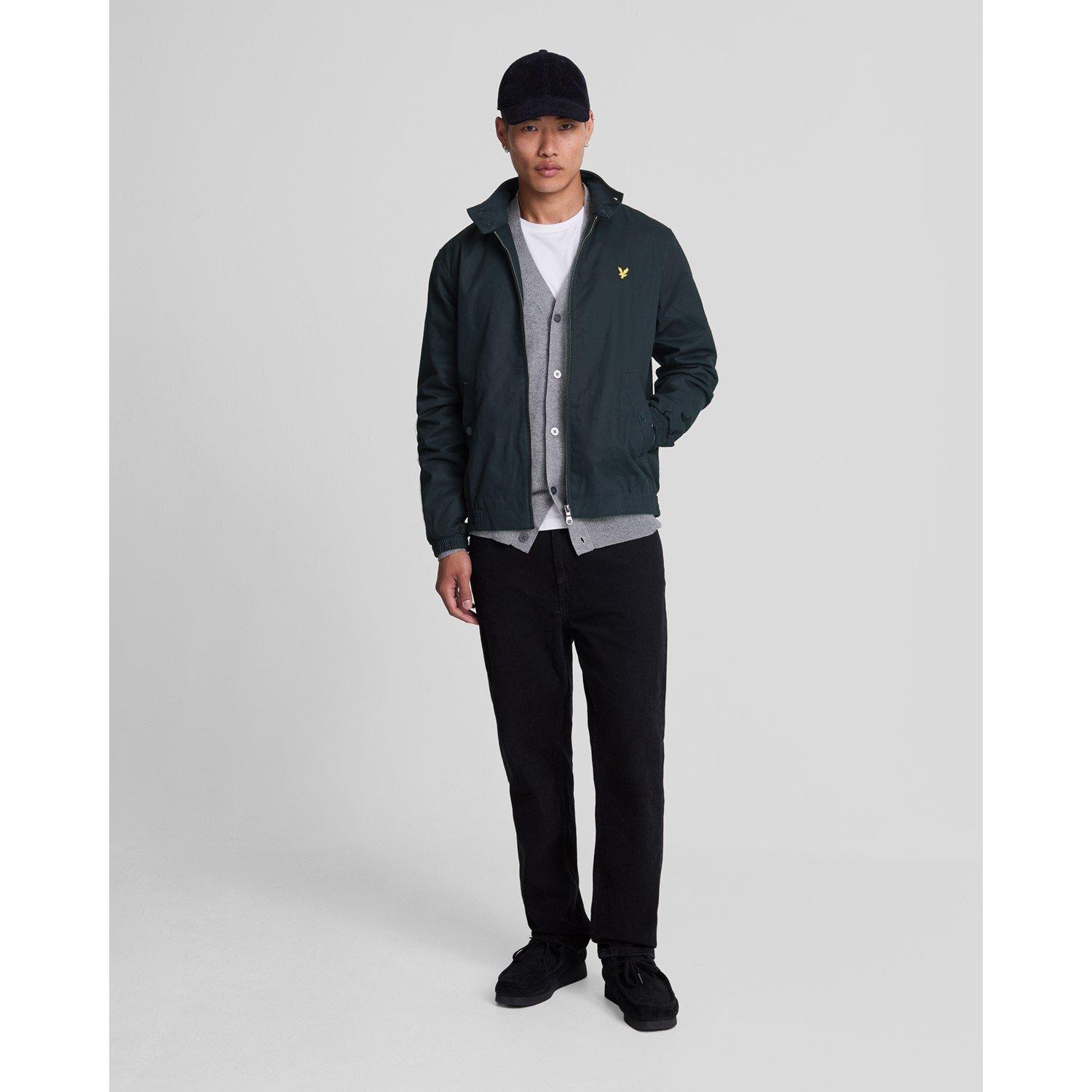 Navy Z271 - Lyle and Scott - Men's  Classic Funnel Neck Long Sleeve Zip Harrington Jacket - 4