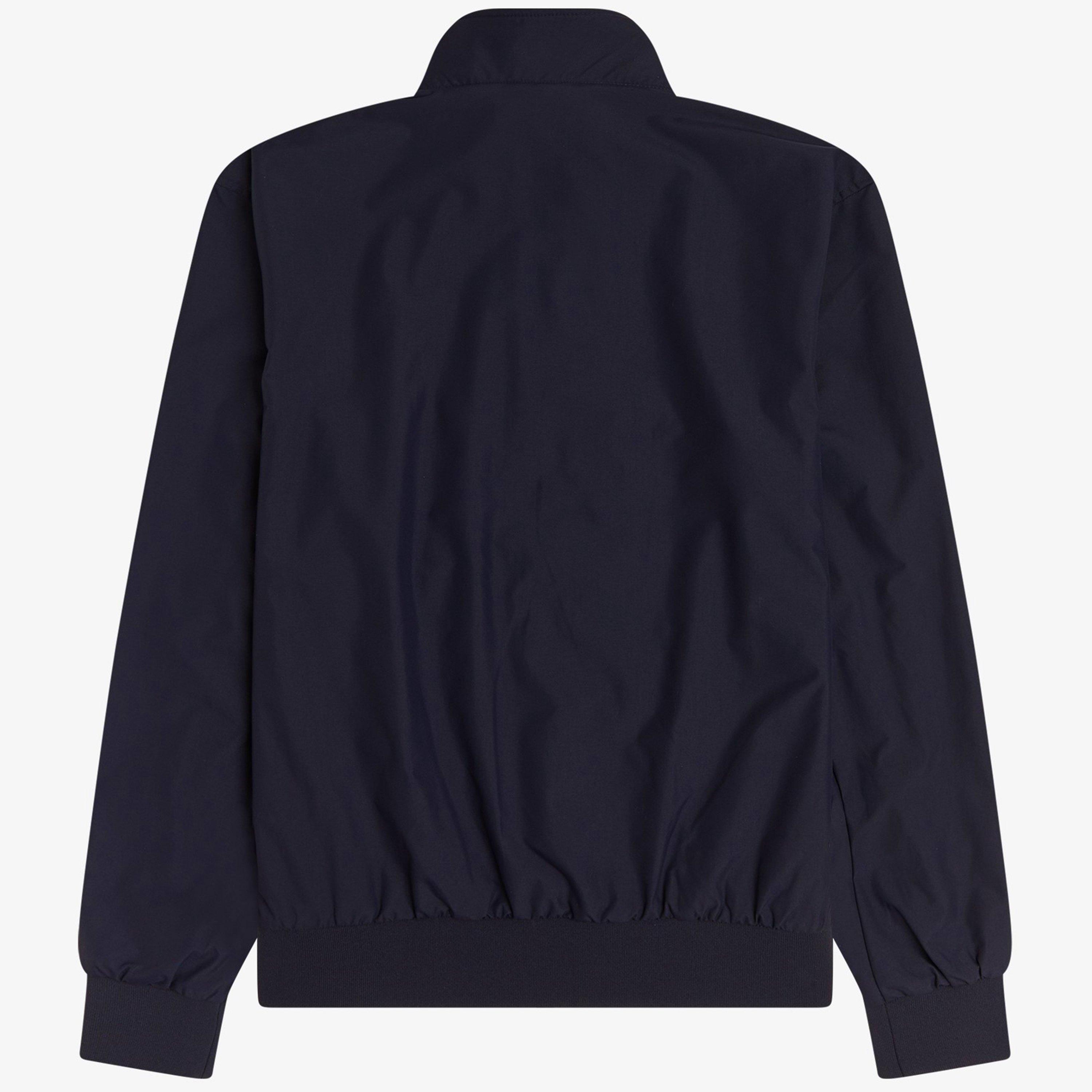 Navy 248 - Fred Perry - Men's Brentham Cotton Long Sleeve Harrington Jacket - 2