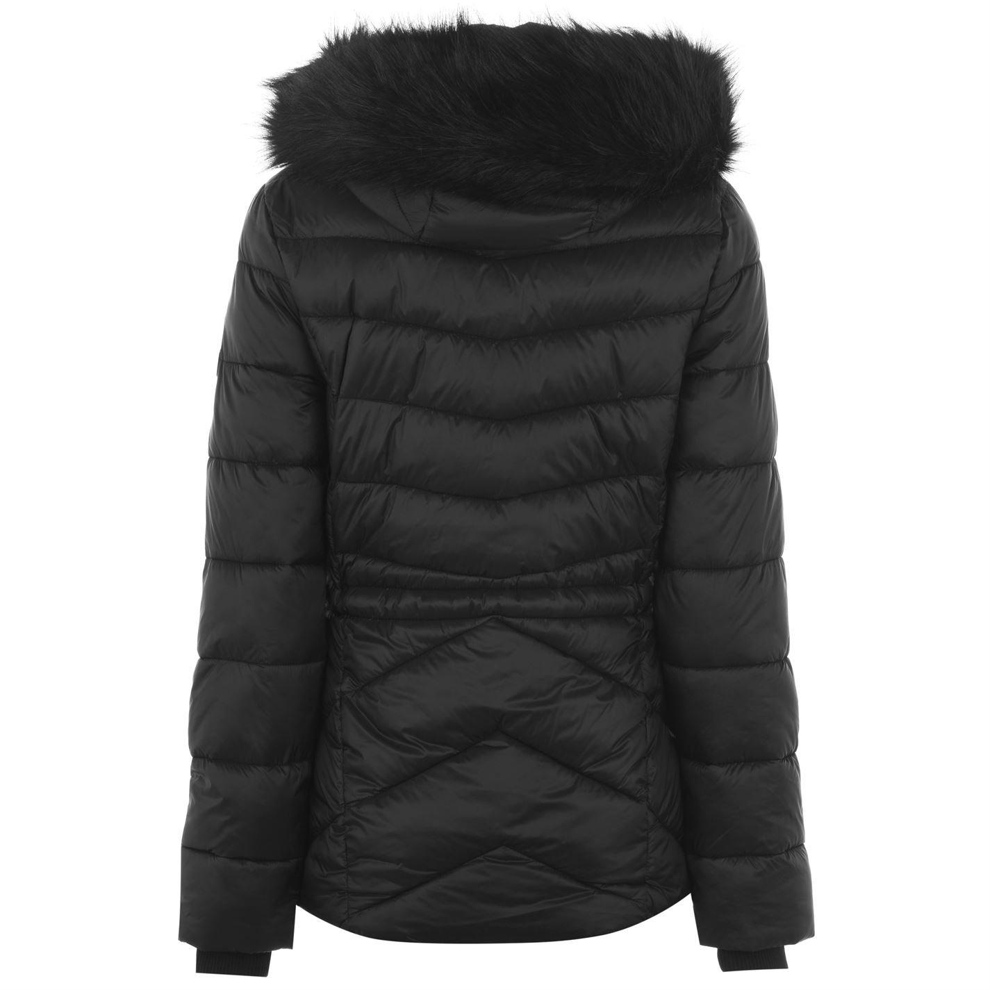 Black - Barbour International - Women's Island Quilted Windproof Short Puffer Jacket - 8