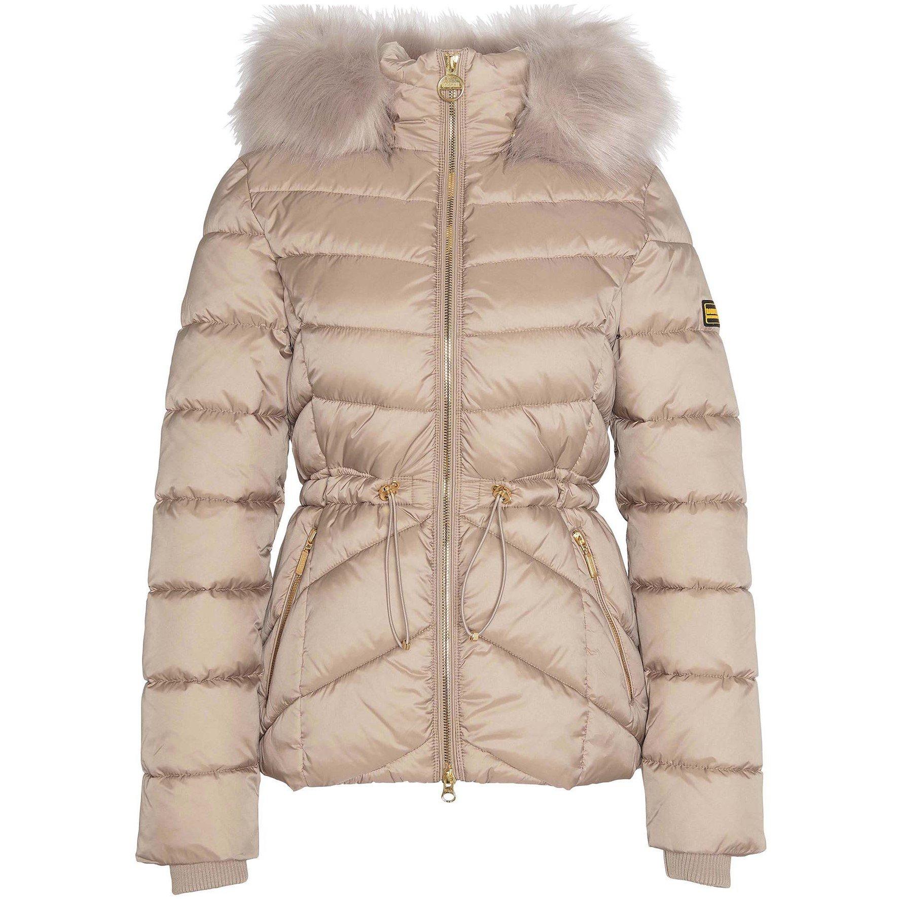 Light Trench - Barbour International - Women's Island Quilted Windproof Short Puffer Jacket - 7