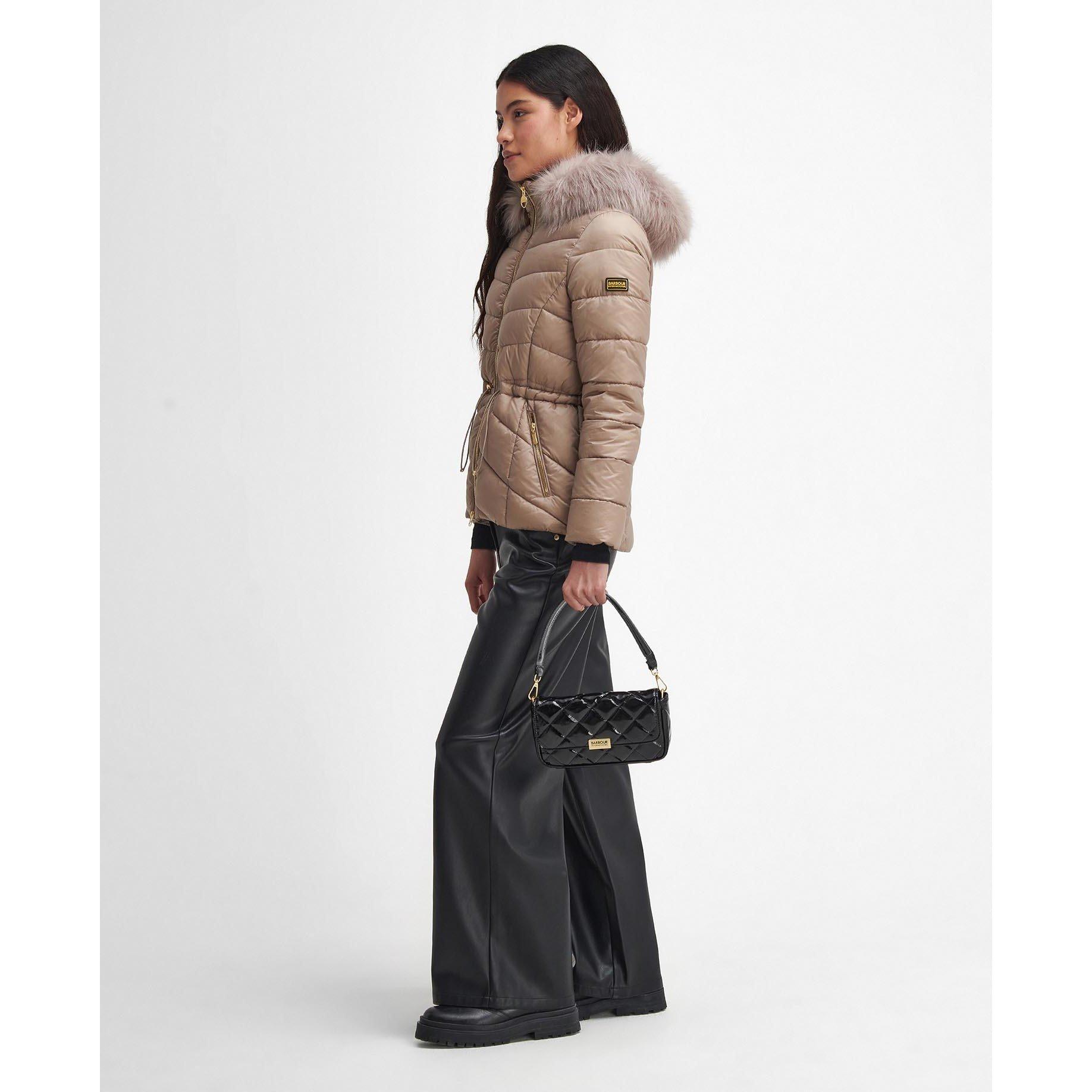 Light Trench - Barbour International - Women's Island Quilted Windproof Short Puffer Jacket - 3