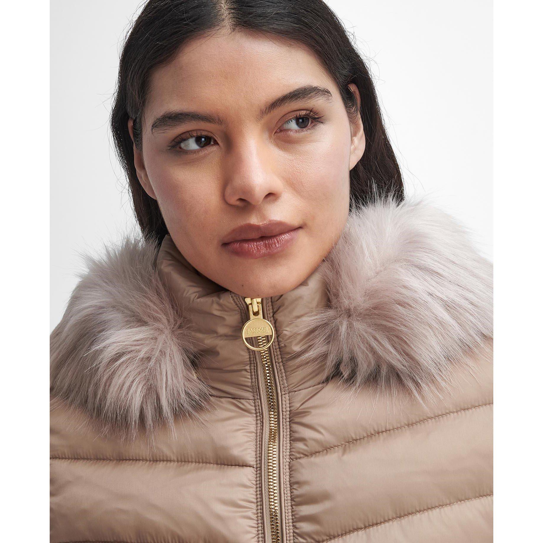 Light Trench - Barbour International - Women's Island Quilted Windproof Short Puffer Jacket - 4