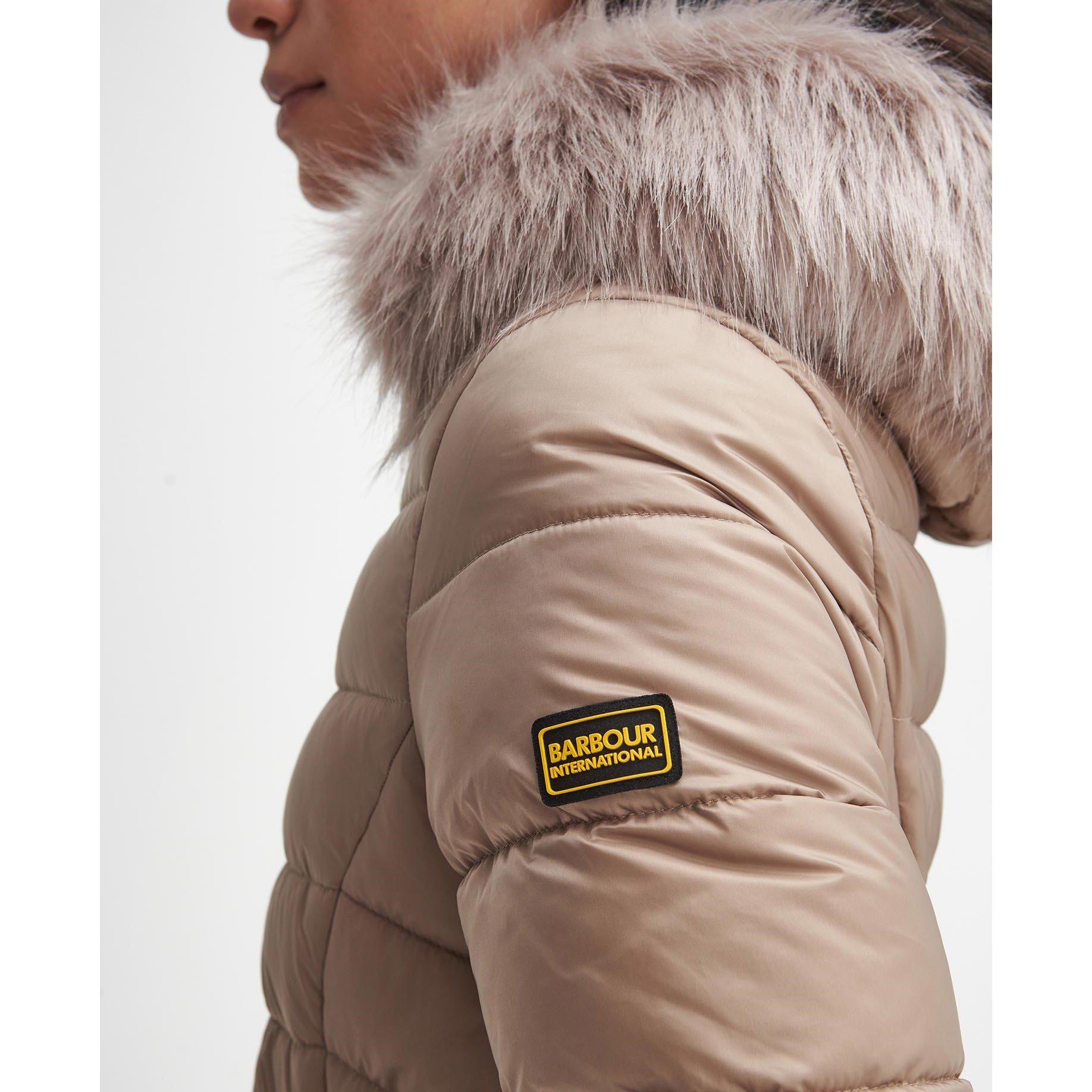 Light Trench - Barbour International - Women's Island Quilted Windproof Short Puffer Jacket - 6