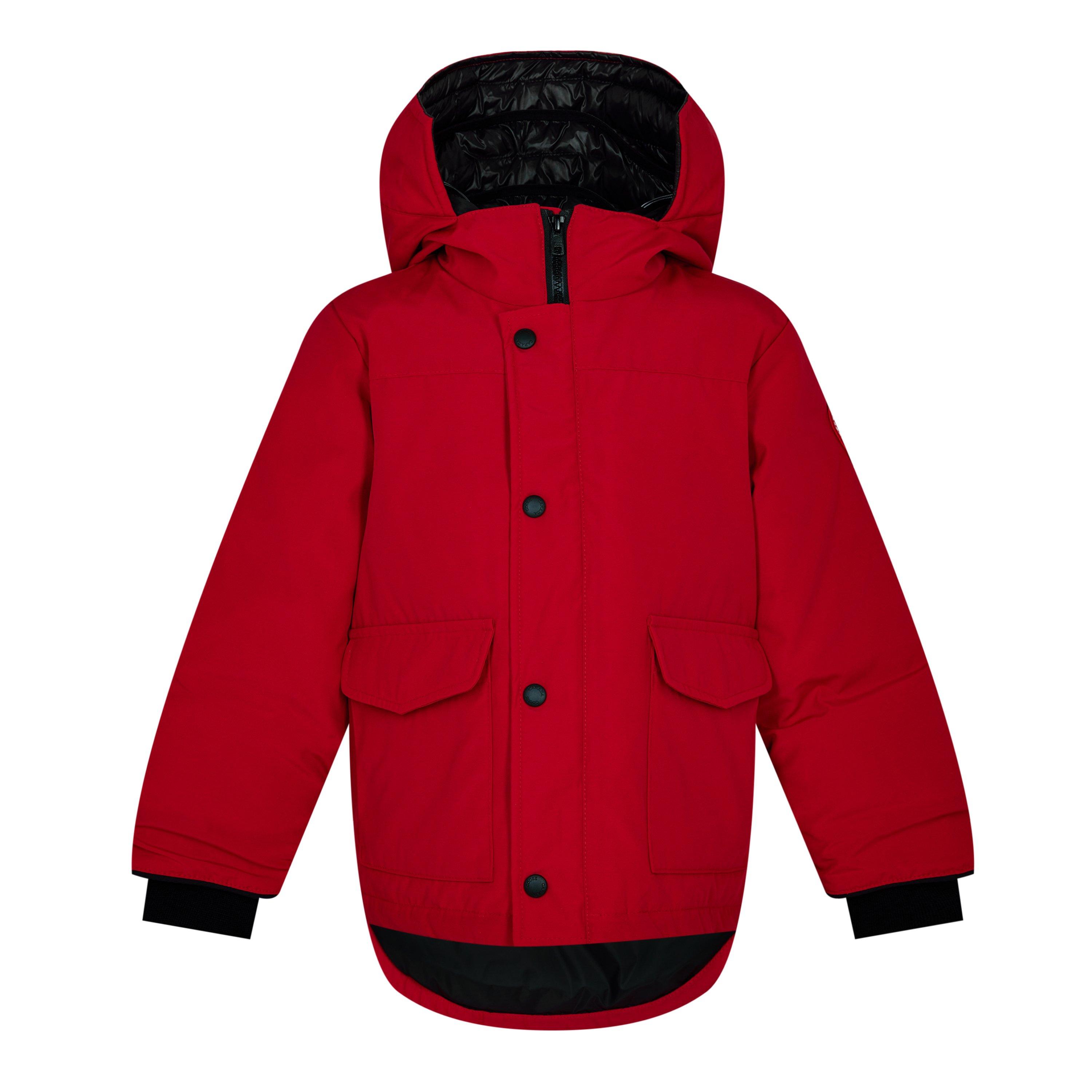Fortune Red 28 - Canada Goose - Unisex Kids Lynx Heritage Water Resistant Duck Down Hooded Parka - 1