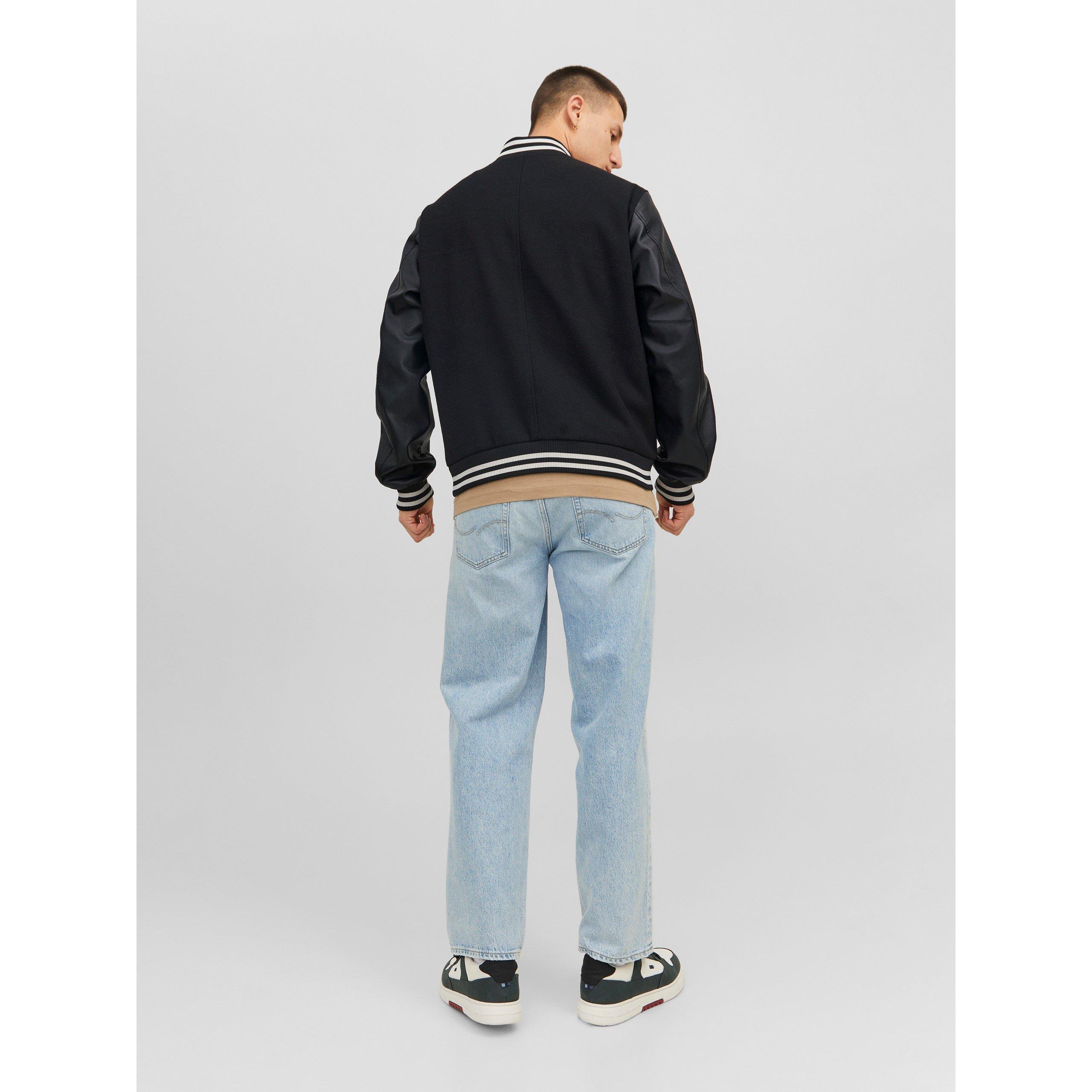 Nero - Jack and Jones - College Wool Blend Bomber Jacket - 3