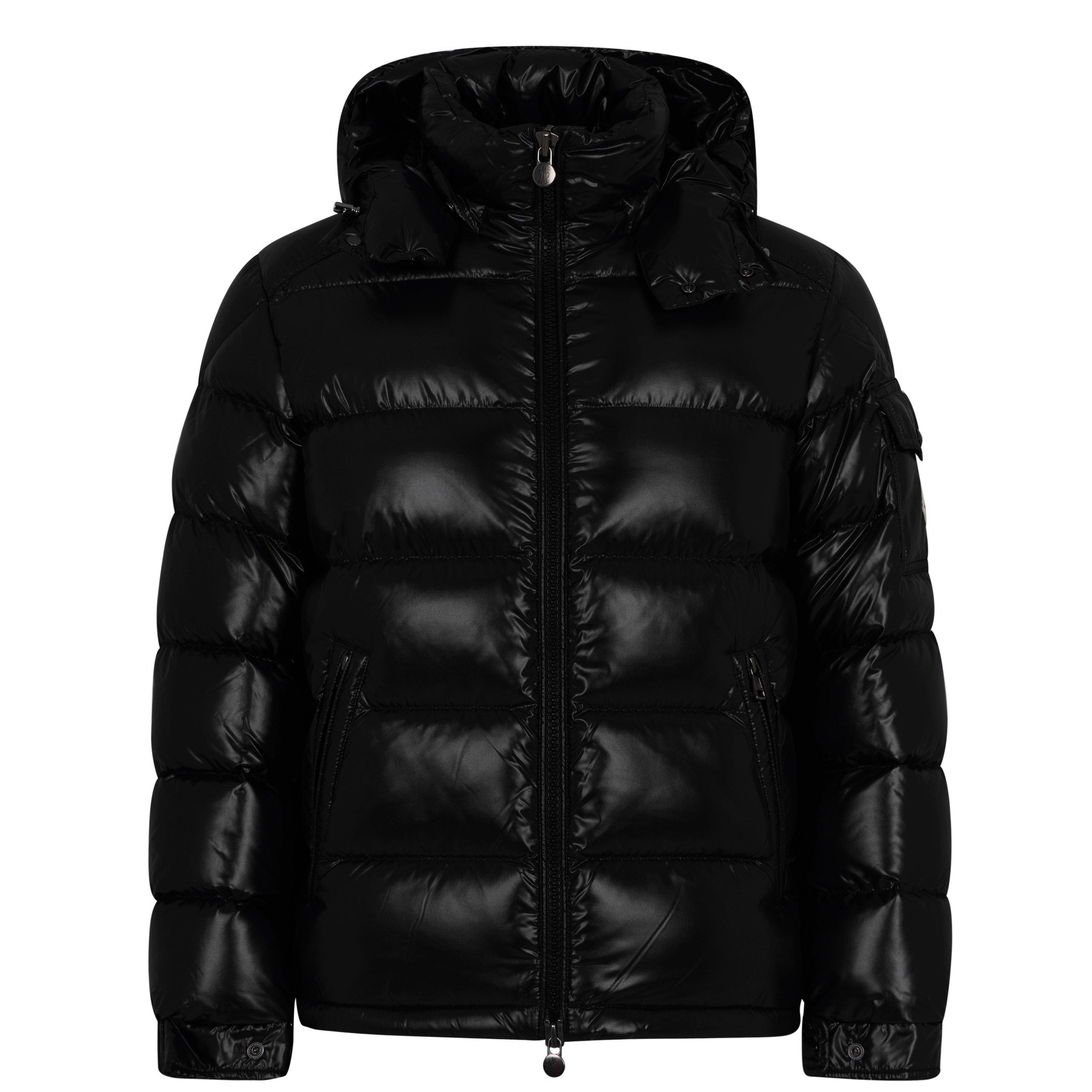 Black 999 - Moncler - Men's Maya Waterproof Down Detachable Hood Short Puffer Jacket - 1