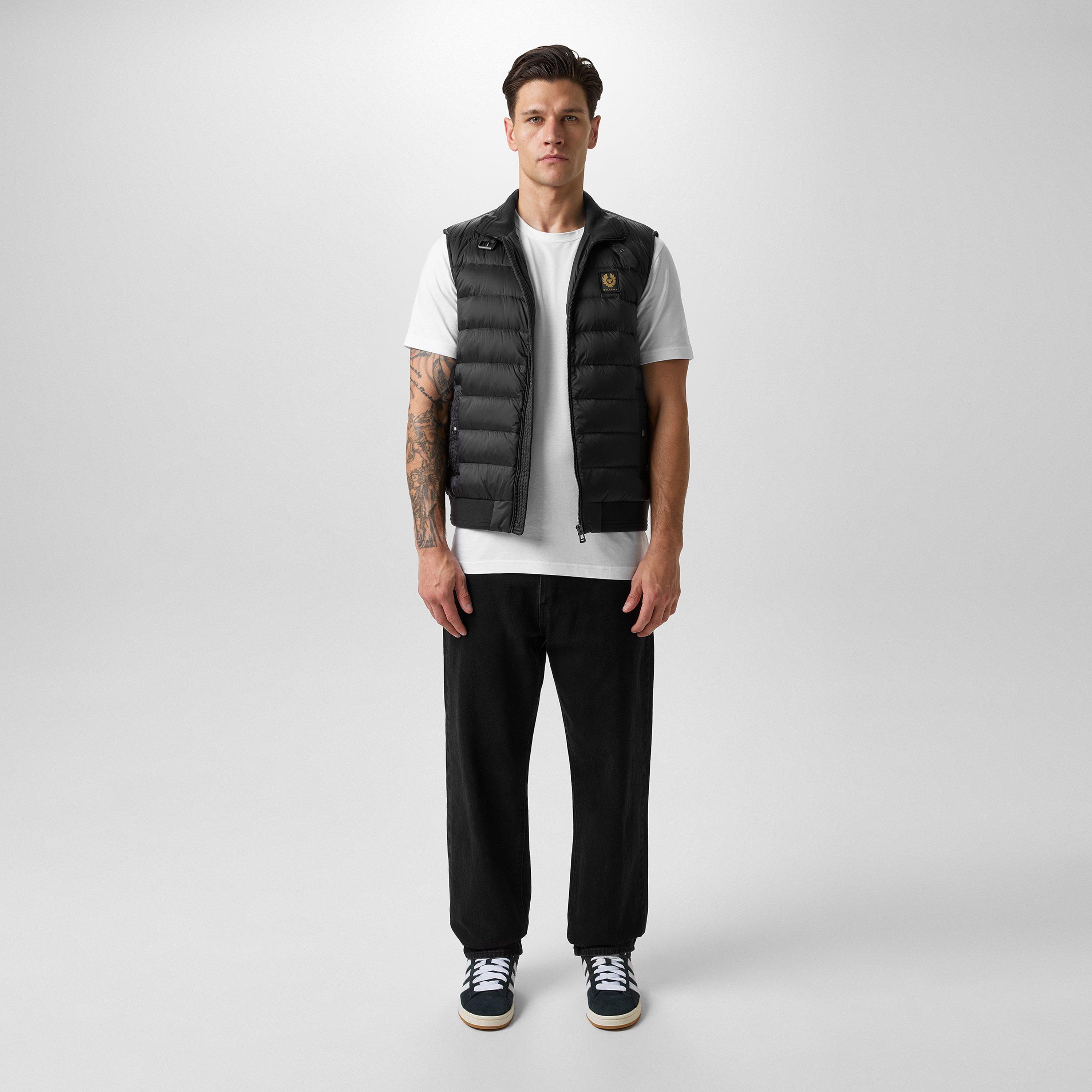 Black - Belstaff - Men's Circuit Water Resistant Duck Down Sleeveless Gilet - 6