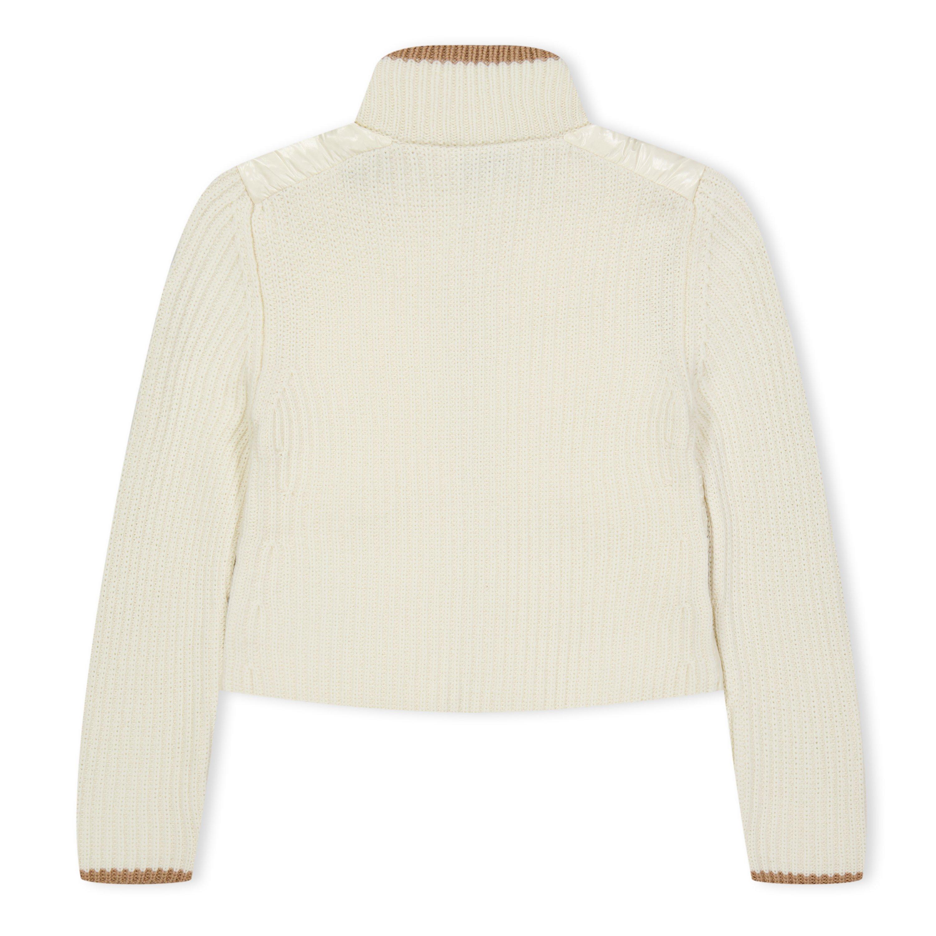 Cream 034 - Moncler - Kids' Padded Wind Resistant Duck Down Long Sleeve Hybrid Jacket - 2