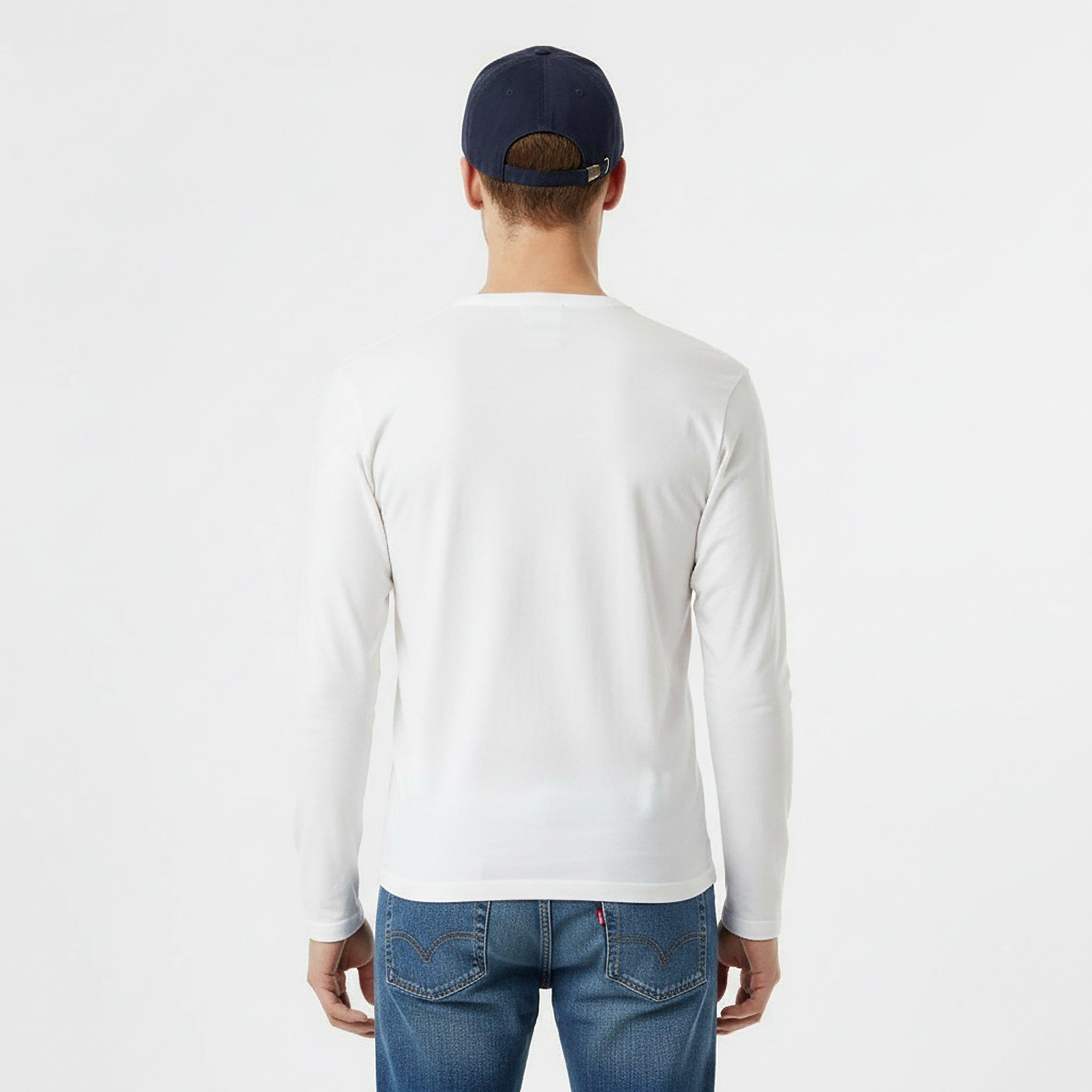 White - Jack Wills - Sandleford Long Sleeve T-Shirt Mens - 4