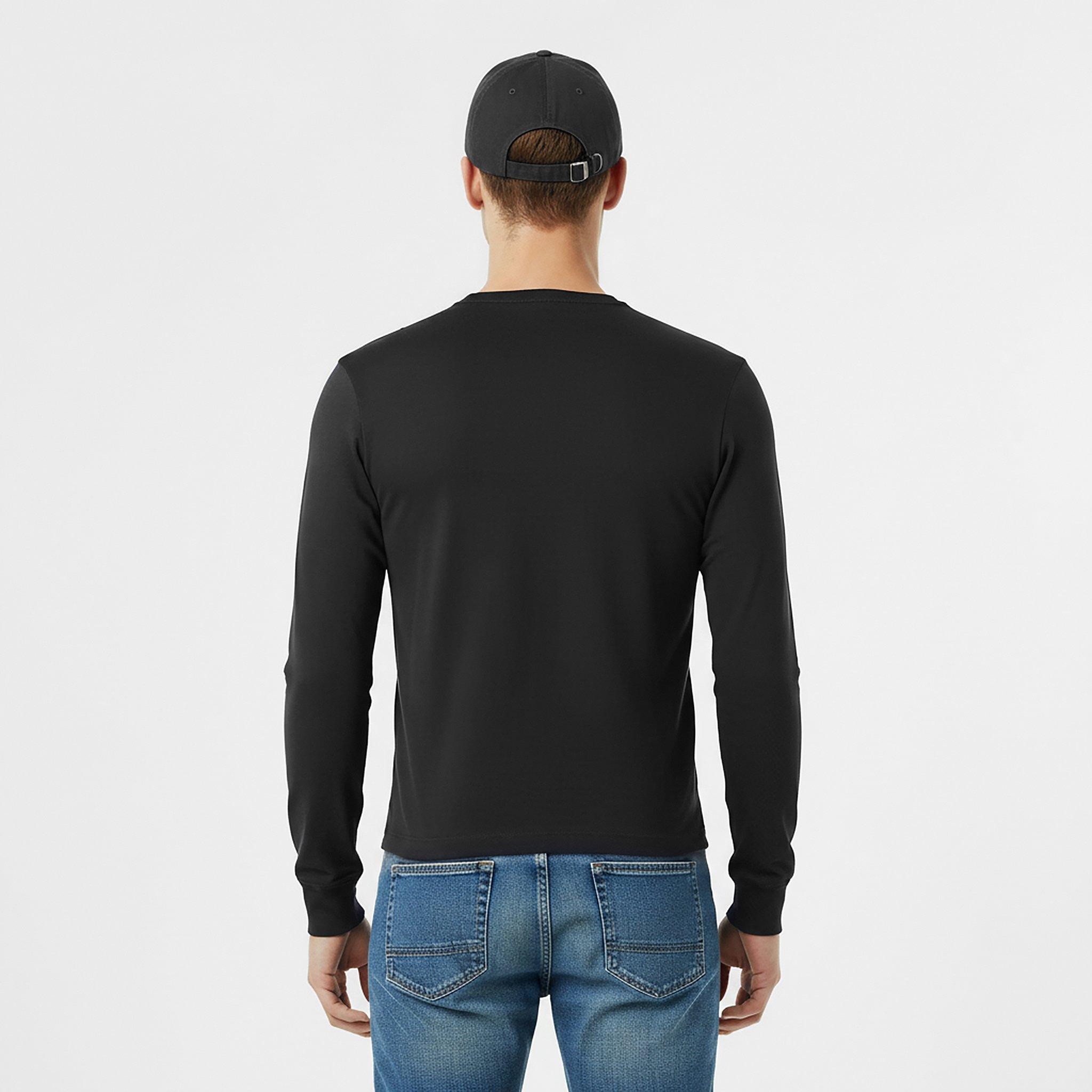 Black - Jack Wills - Sandleford Long Sleeve T-Shirt Mens - 4