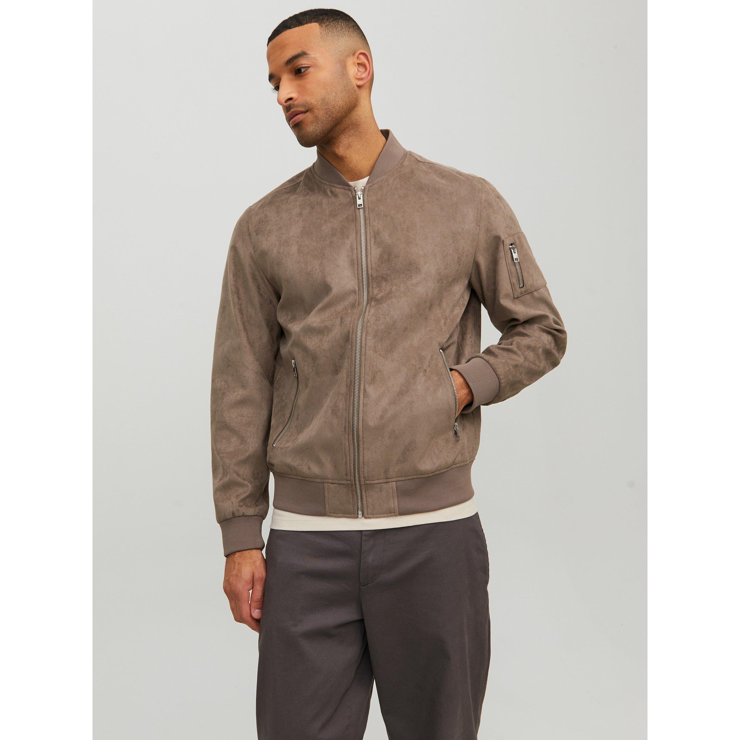 Falcon - Jack and Jones - Suede Long Sleeve Bomber Jacket - 2
