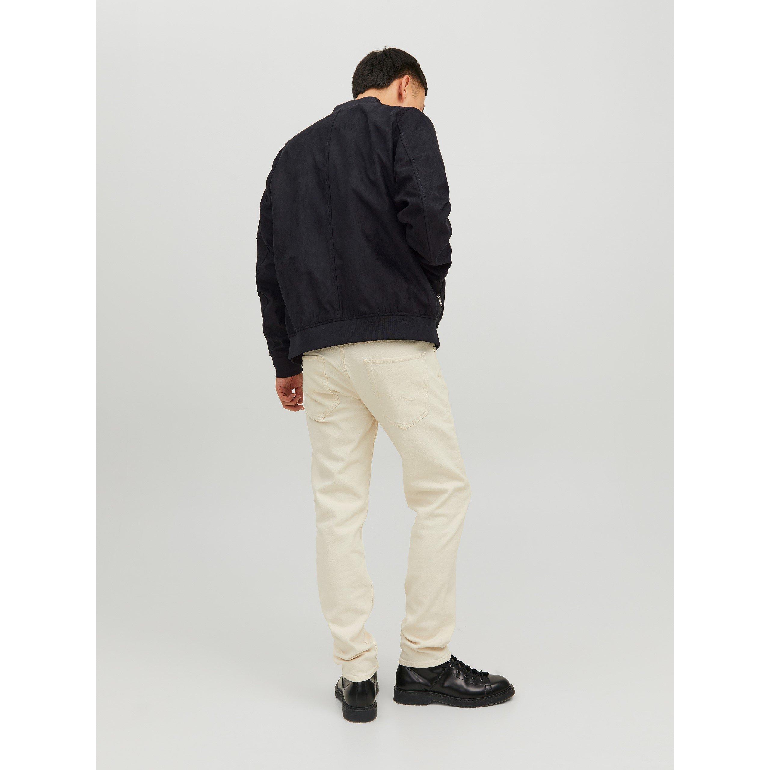 Jet Black - Jack and Jones - Faux Suede Bomber Jacket - 4