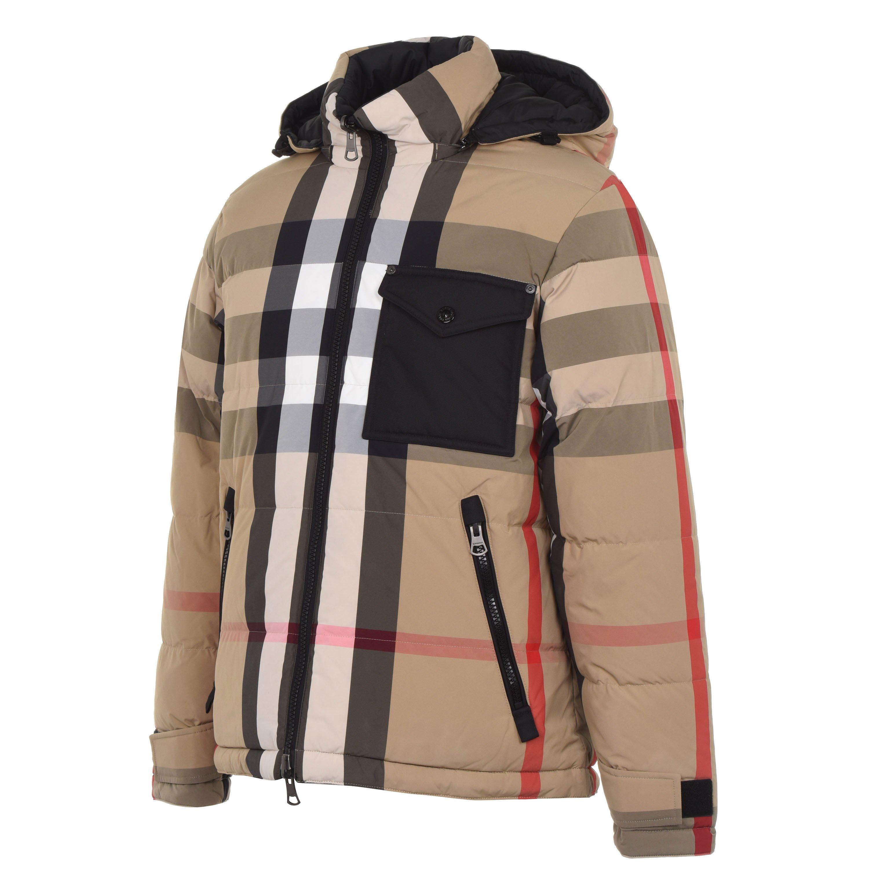 Arc Beige A7028 - Burberry - Men's Reversible Duck Down Long Sleeve Short Puffer Jacket - 7