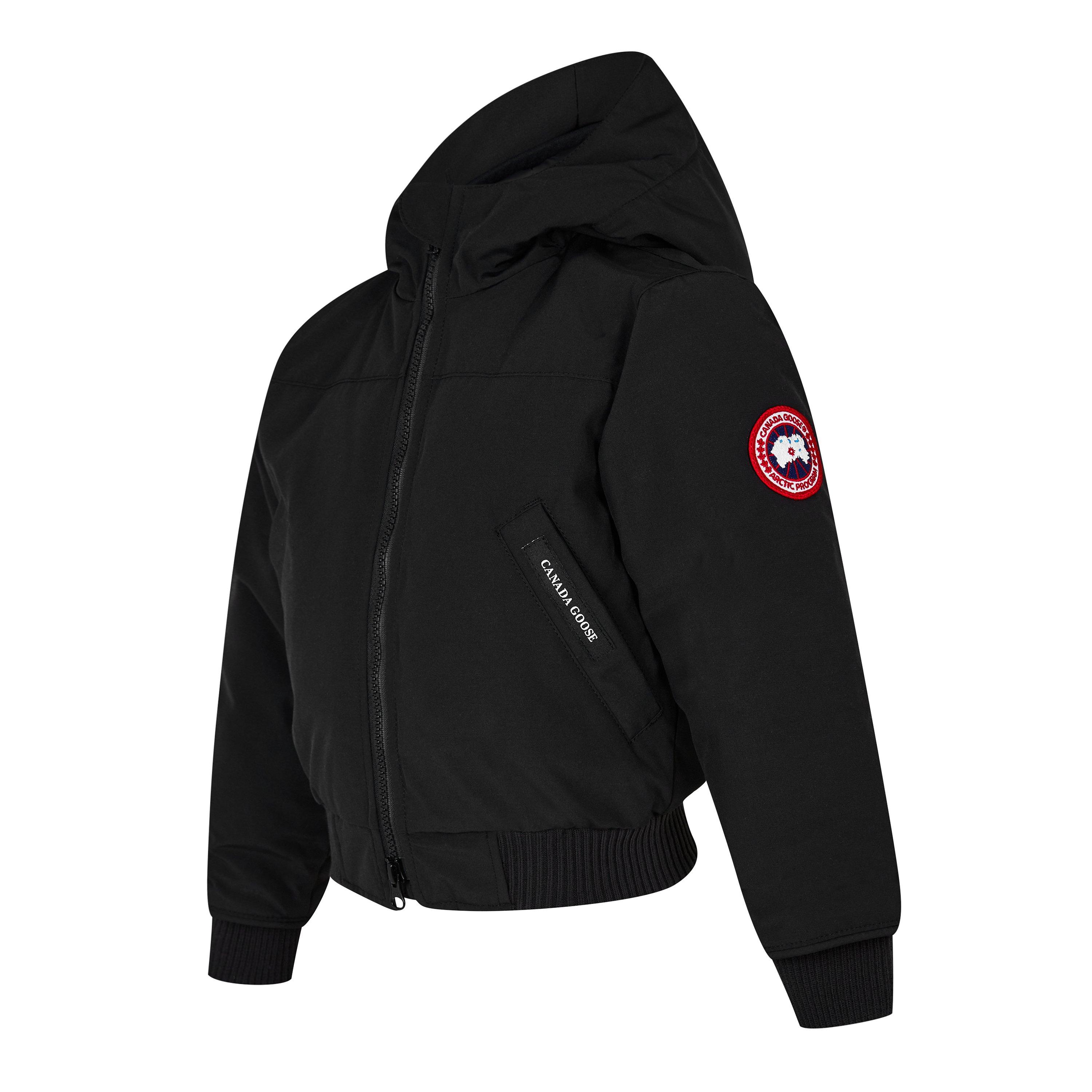 Black 61 - Canada Goose - Unisex Kids' Grizzly Bomber Water Resistant Duck Down Detachable Hood Parka - 3
