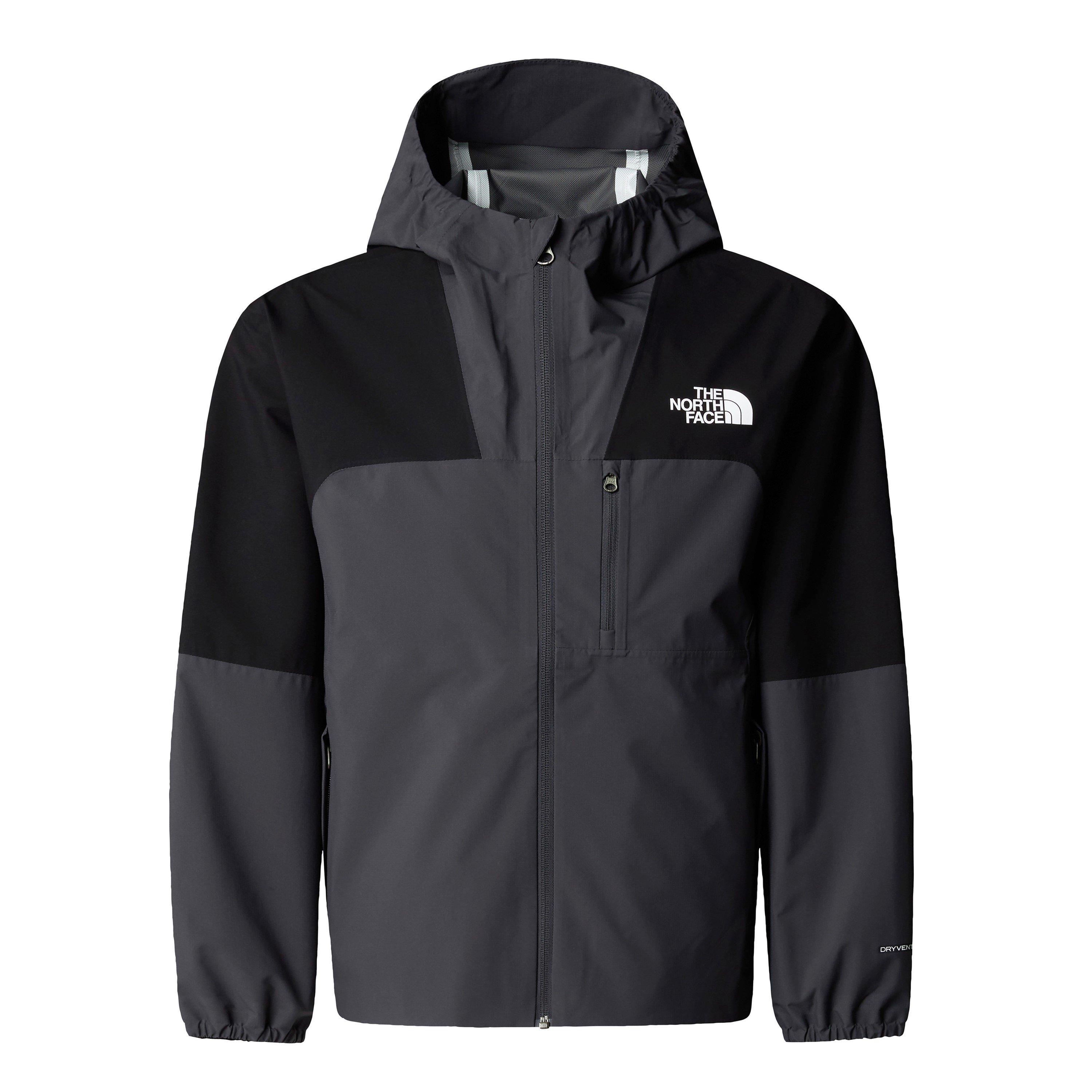 Black Grey Kt0 - The North Face - Hike Packable Shell Junior Boys - 1