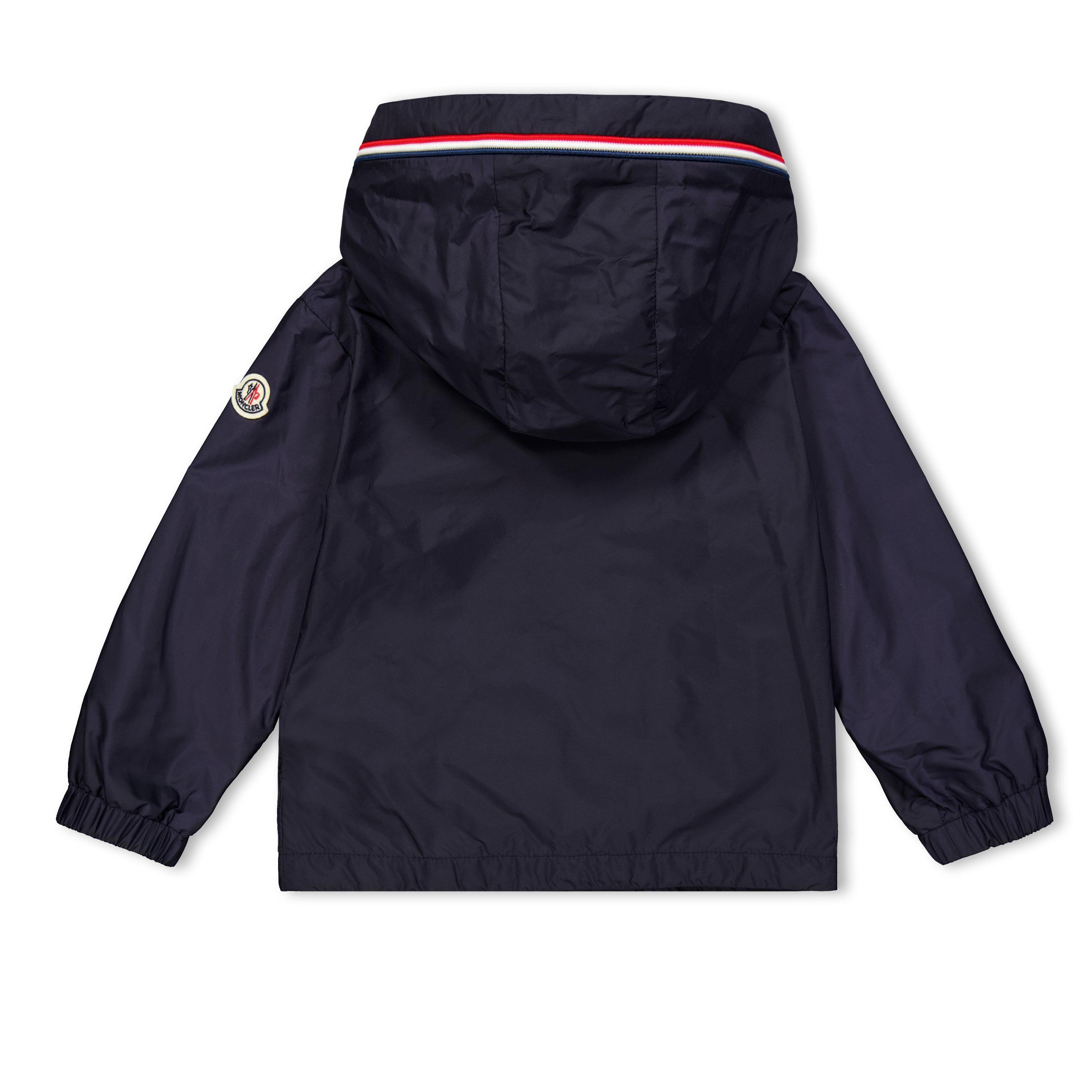Navy 742 - Moncler - Kids' Granduc Hooded Long Sleeve Rain Anorak - 2