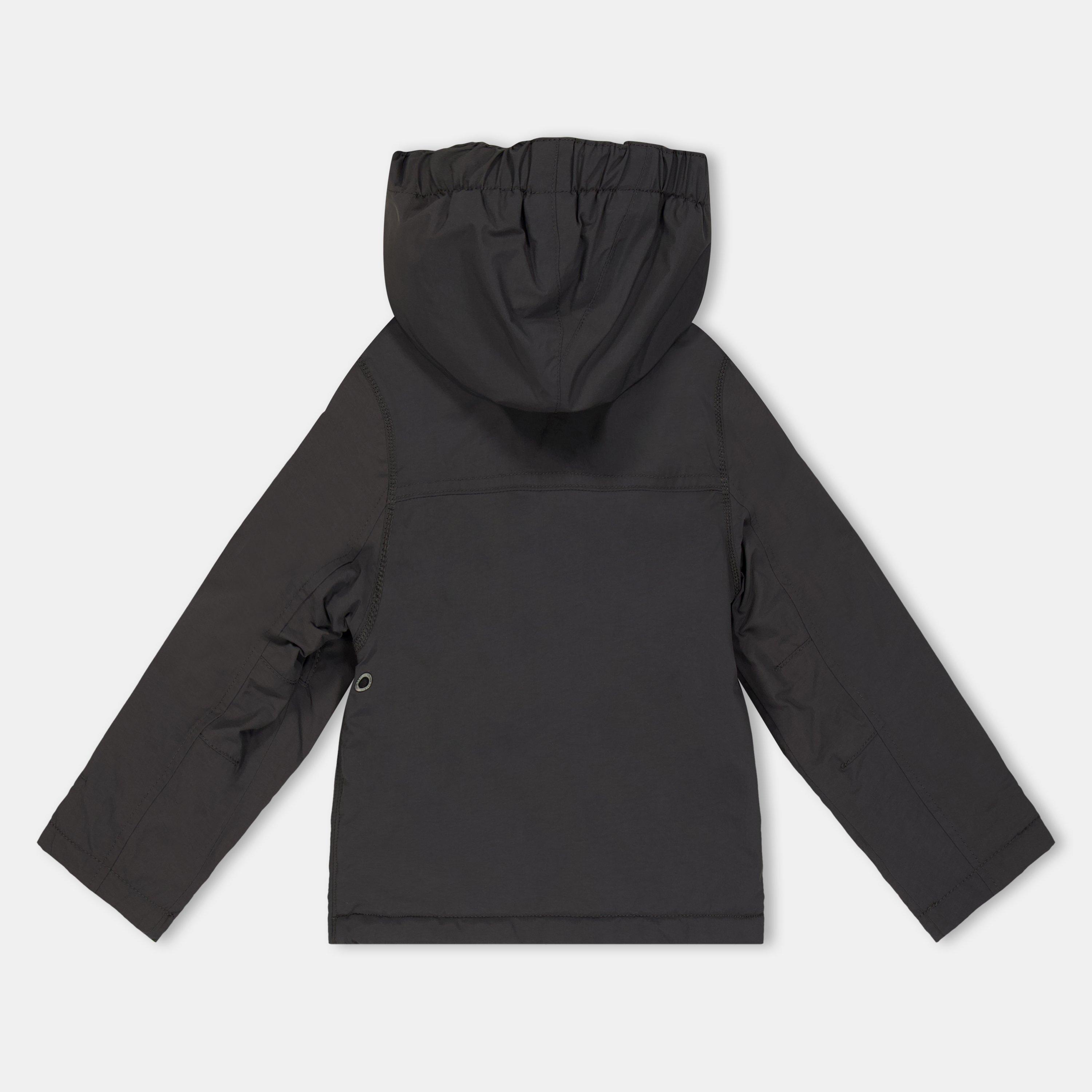 Dark Grey H98 - Napapijri - Kids' Napa Rainforest Waterproof Half-Zip Rain Anorak - 2