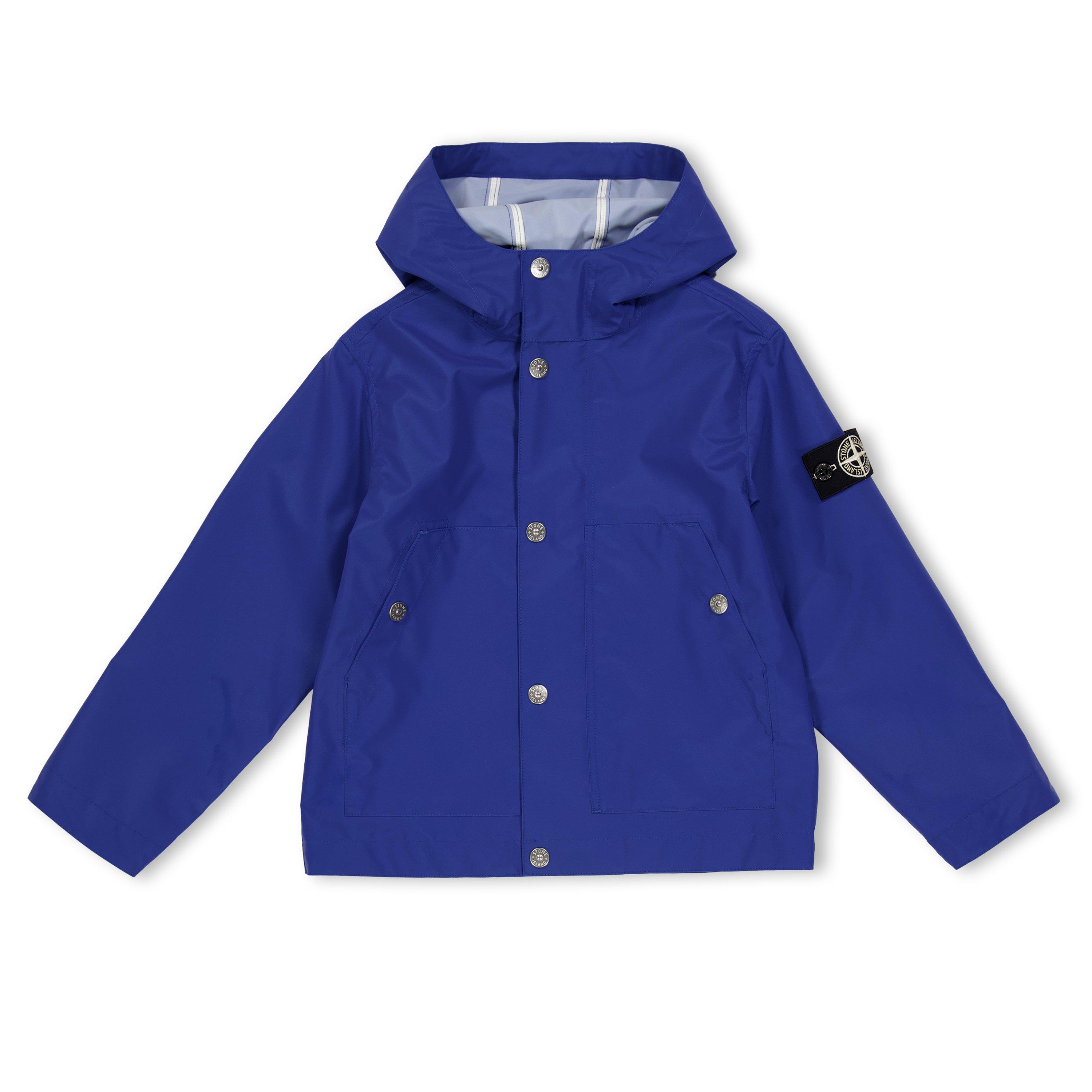 Brght Blu V0022 - Stone Island - Kids' Reflect Rain Anorak - 1