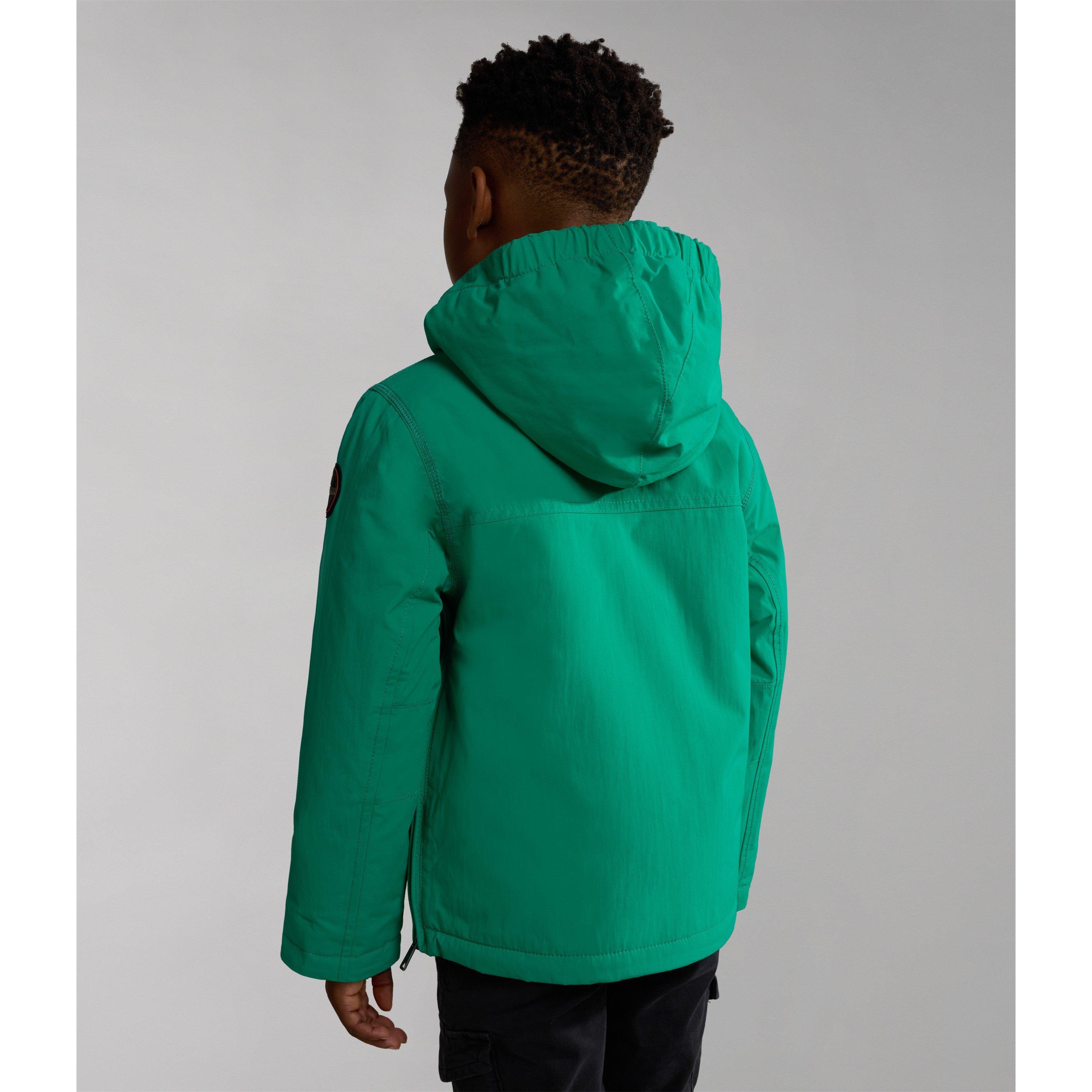 Green G1M - Napapijri - Kids' Rainforest Water Resistant Long Sleeve Rain Anorak - 3
