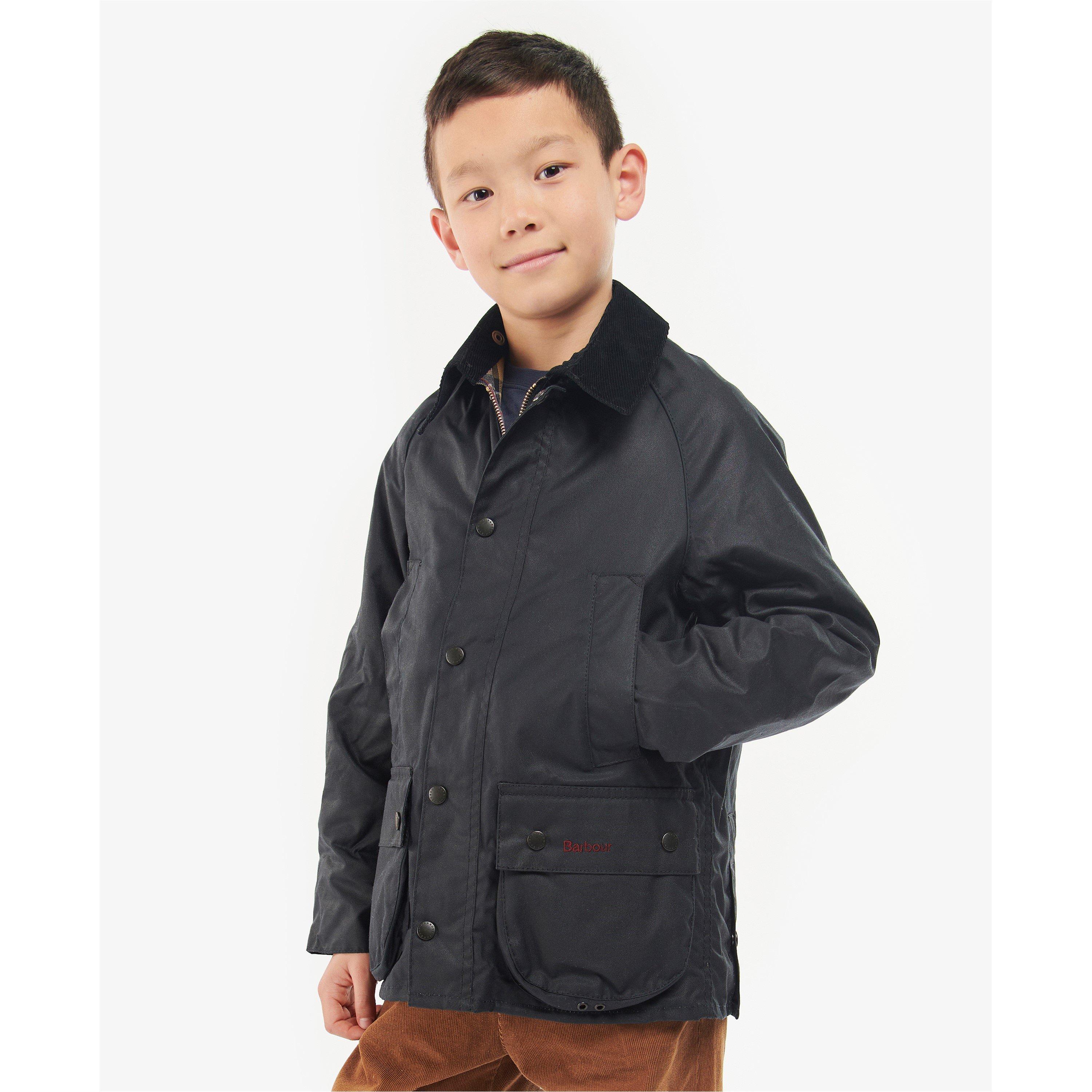 Barbour Kids' Bedale Water Resistant Waxed Cotton Long Sleeve Wax