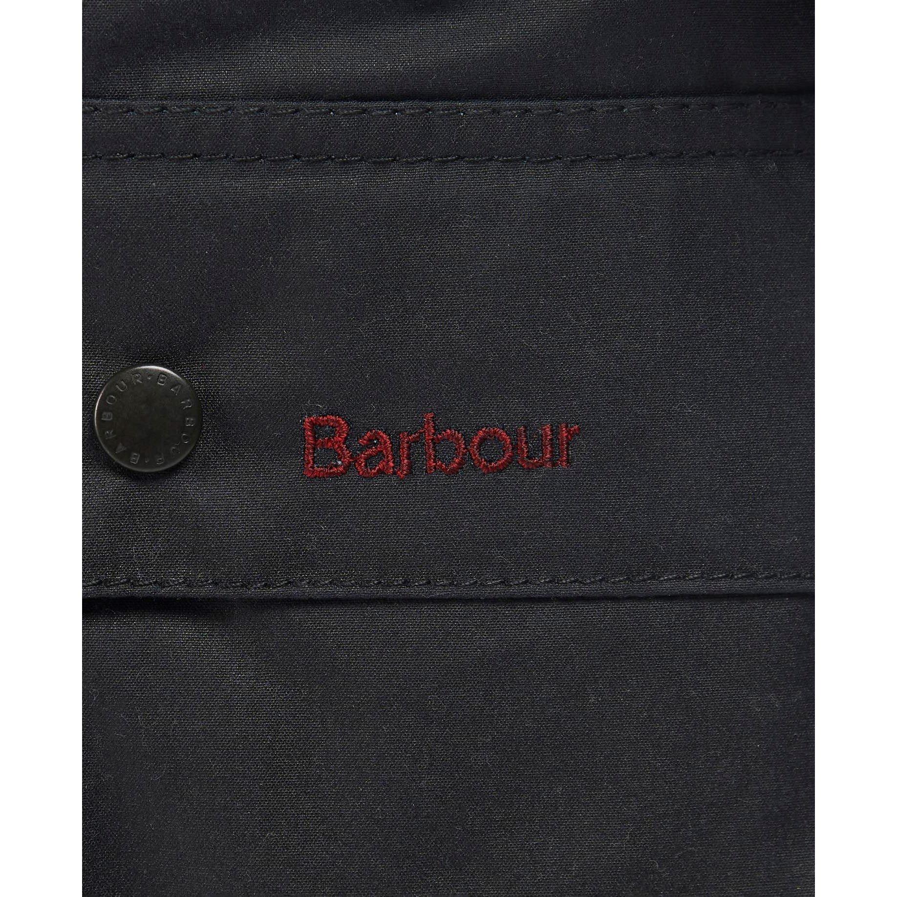 Navy - Barbour - Kids' Bedale Water Resistant Waxed Cotton Long Sleeve Wax Jacket - 6