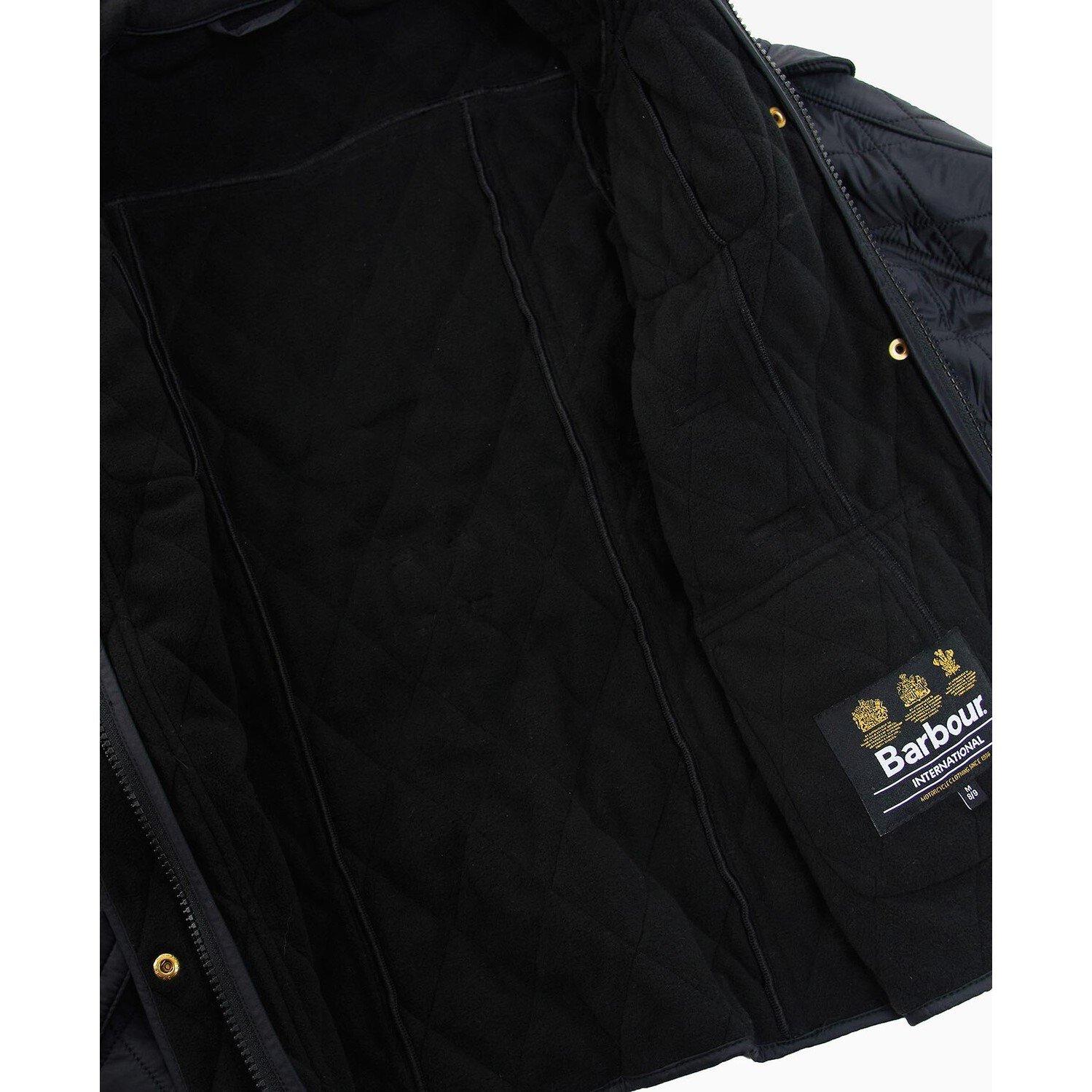 Black - BK91 - Barbour International - Kids' Polarquilt Water Resistant Long Sleeve Quilted Jacket - 7