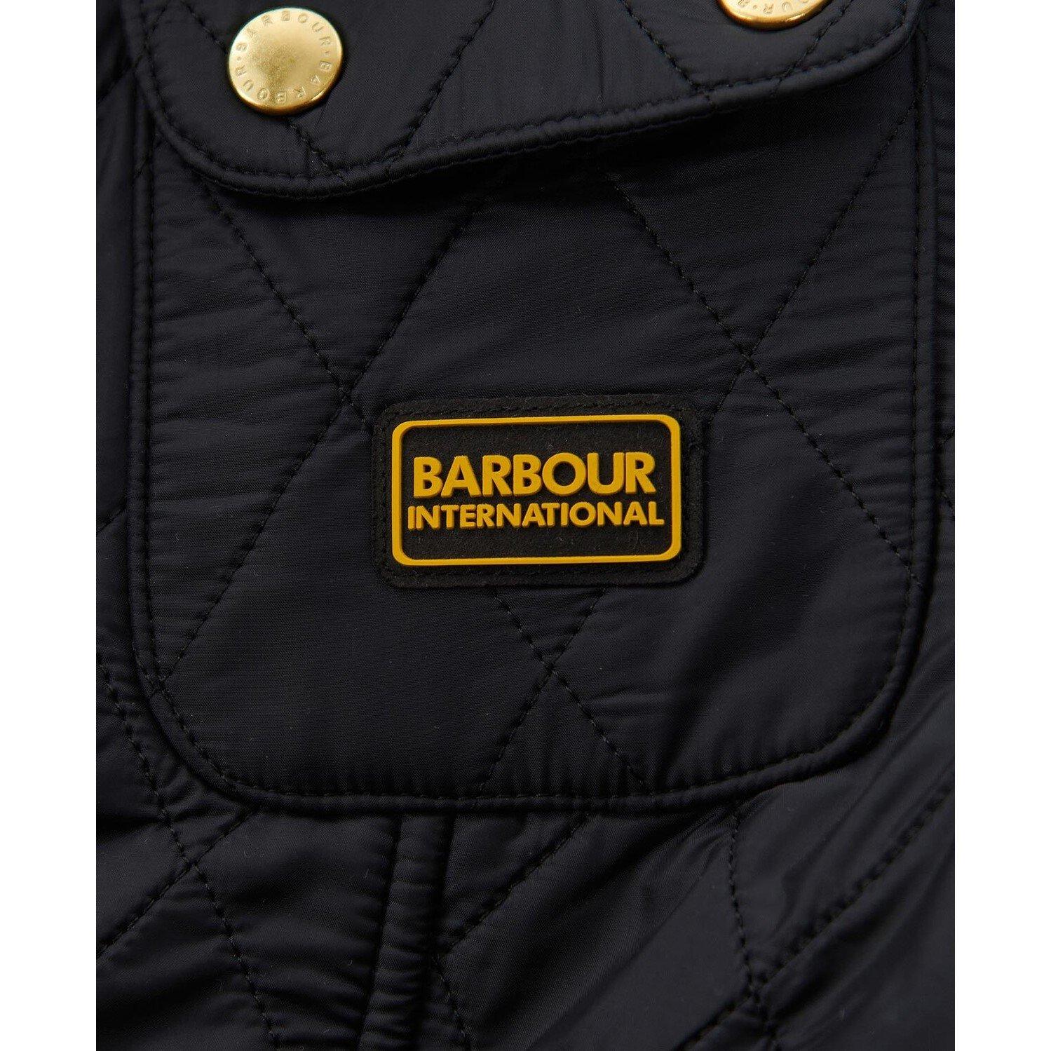 Black - BK91 - Barbour International - Kids' Polarquilt Water Resistant Long Sleeve Quilted Jacket - 8