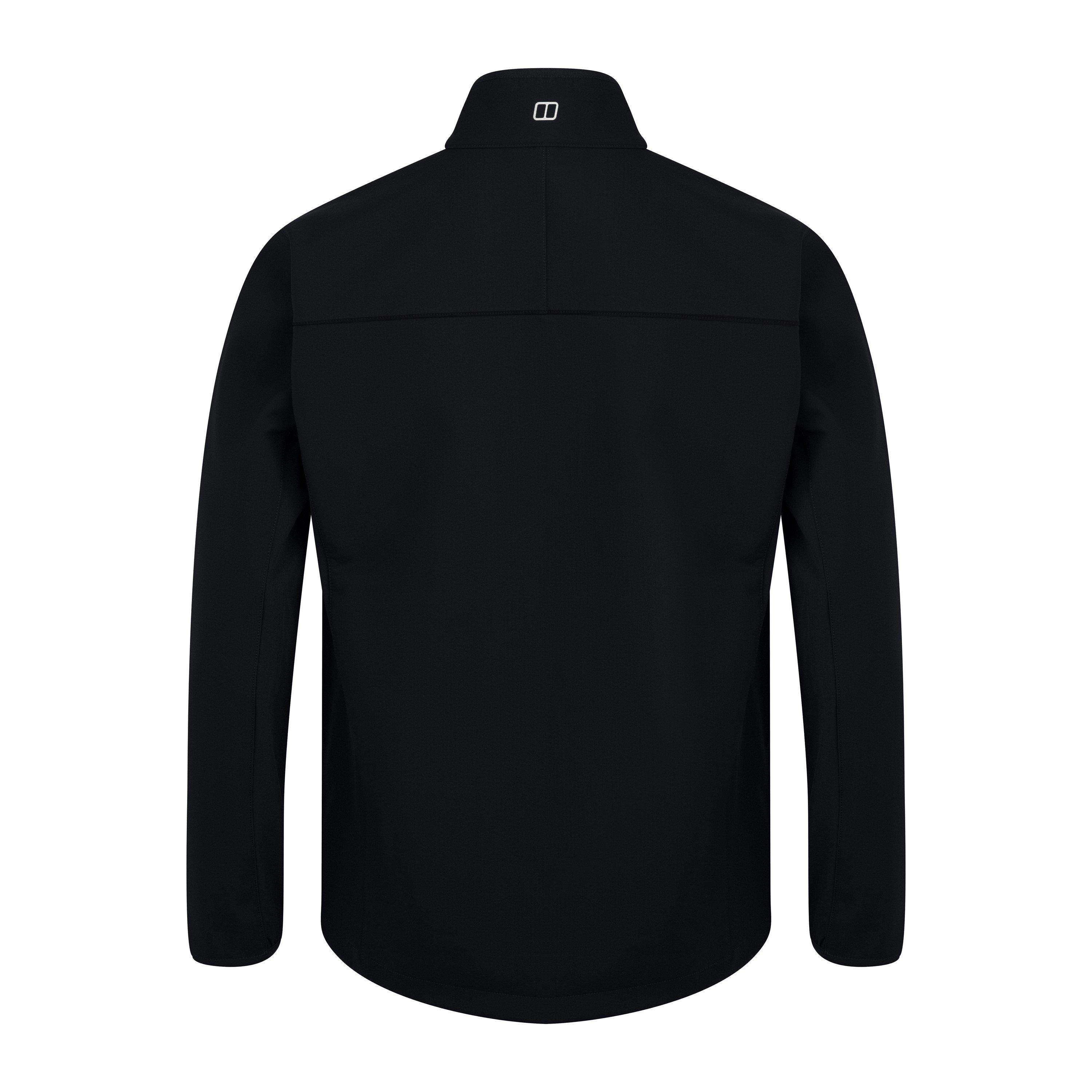 Jet Black - Berghaus - Men's Ghlas Wind Resistant Long Sleeve Softshell Jacket - 2