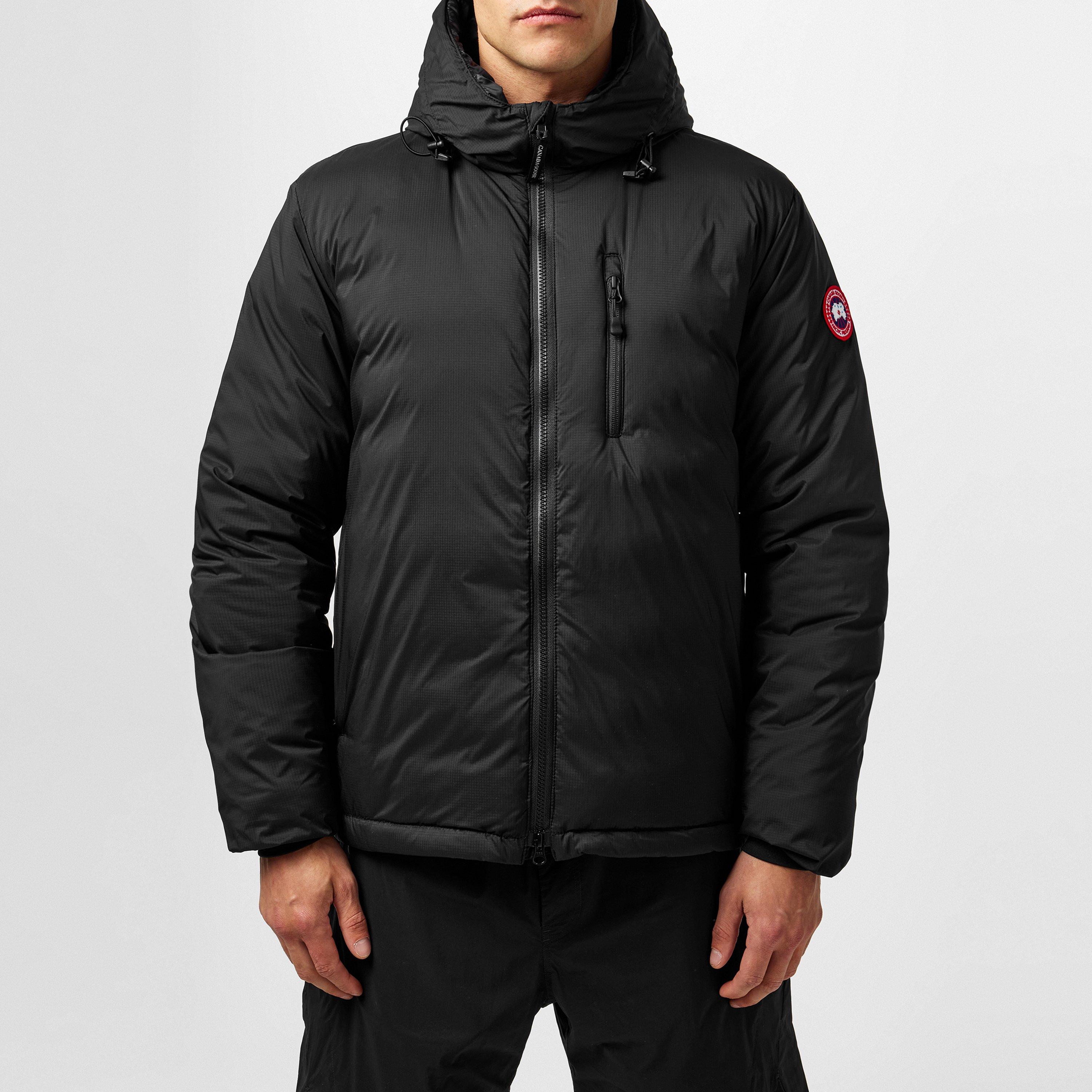 Black 61 - Canada Goose - Men's Lodge Down 750-Fill DWR Wind Resistant Hooded Short Puffer Jacket - 3