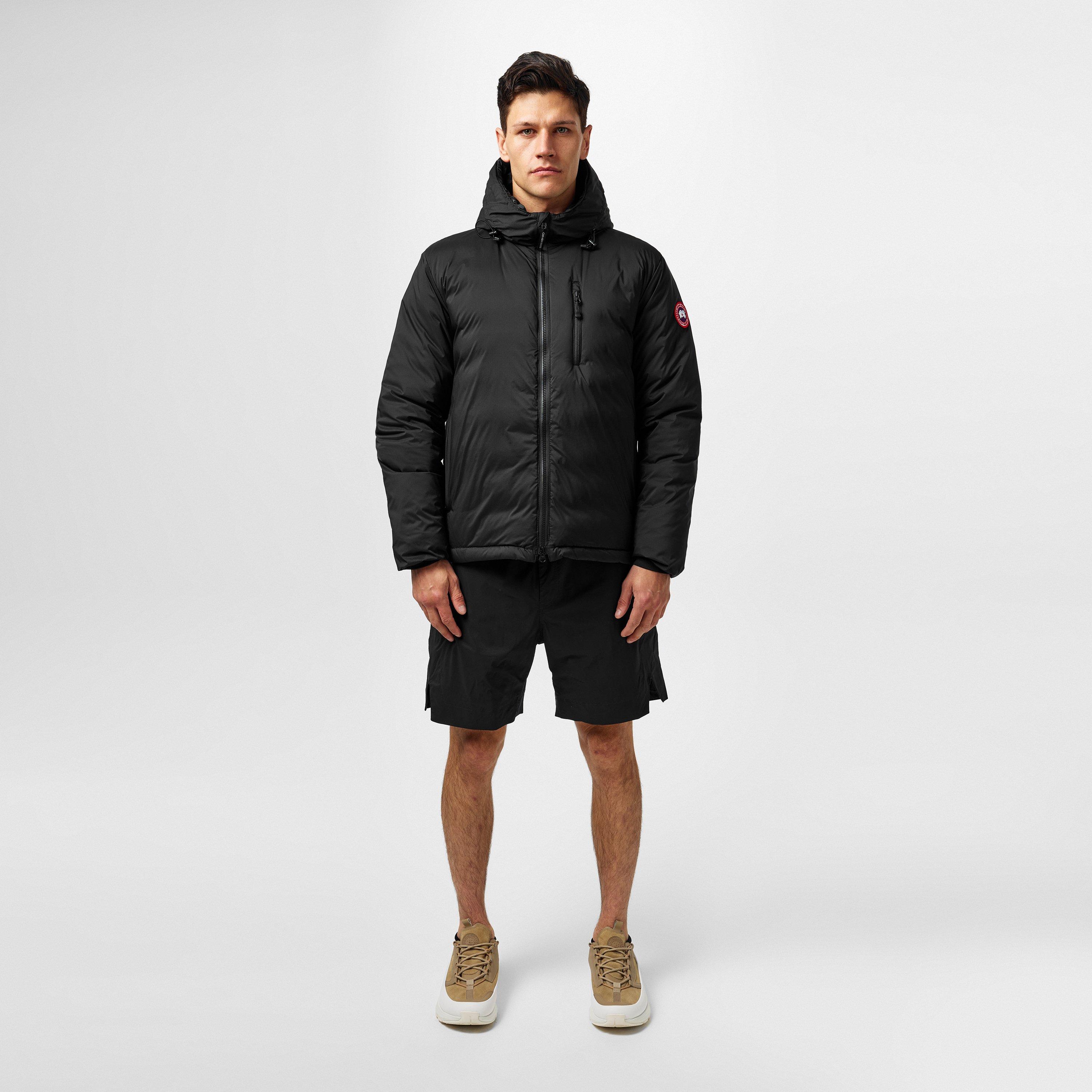 Black 61 - Canada Goose - Men's Lodge Down 750-Fill DWR Wind Resistant Hooded Short Puffer Jacket - 6