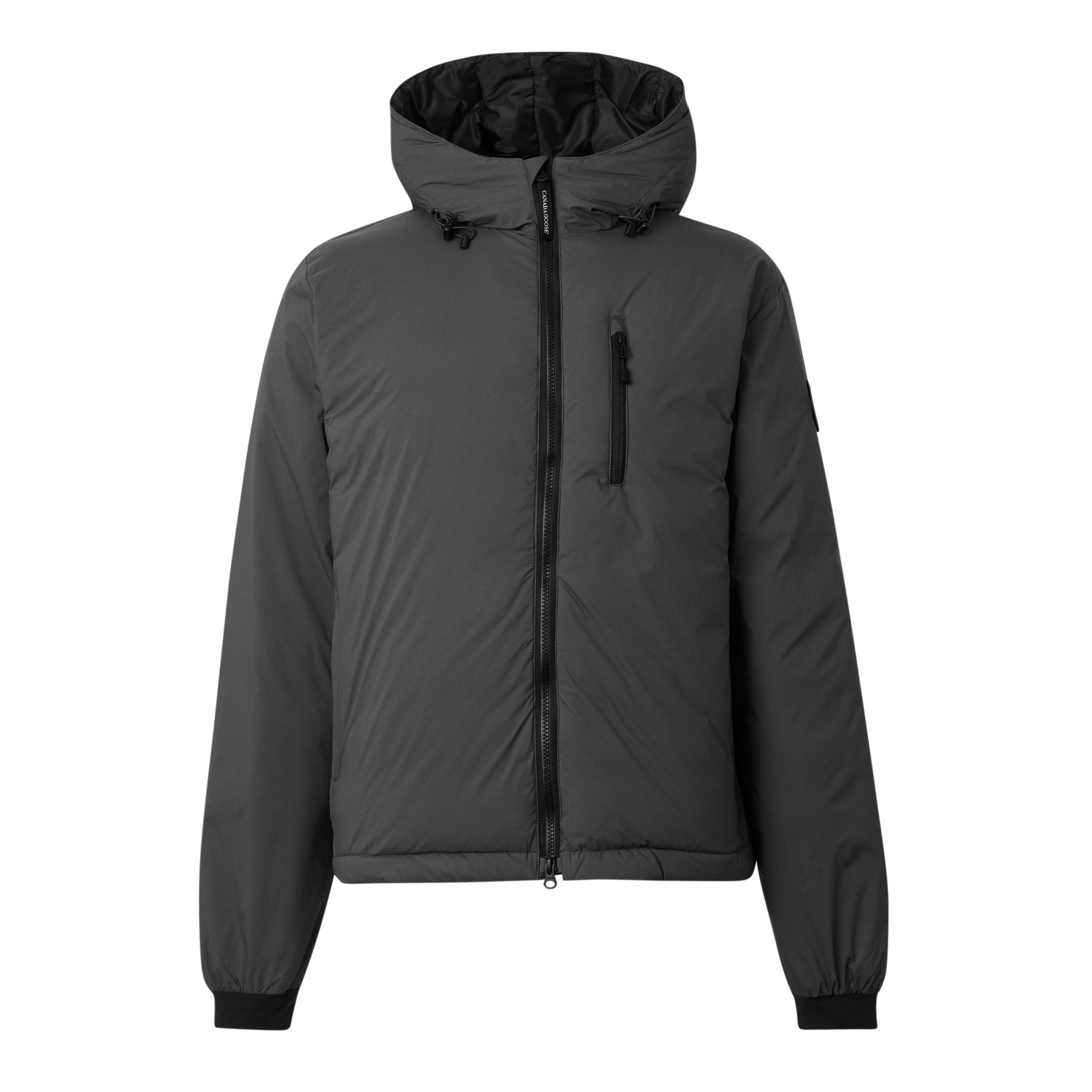 Men's Lodge Down 750-Fill DWR Wind Resistant Hooded Short Puffer Jacket