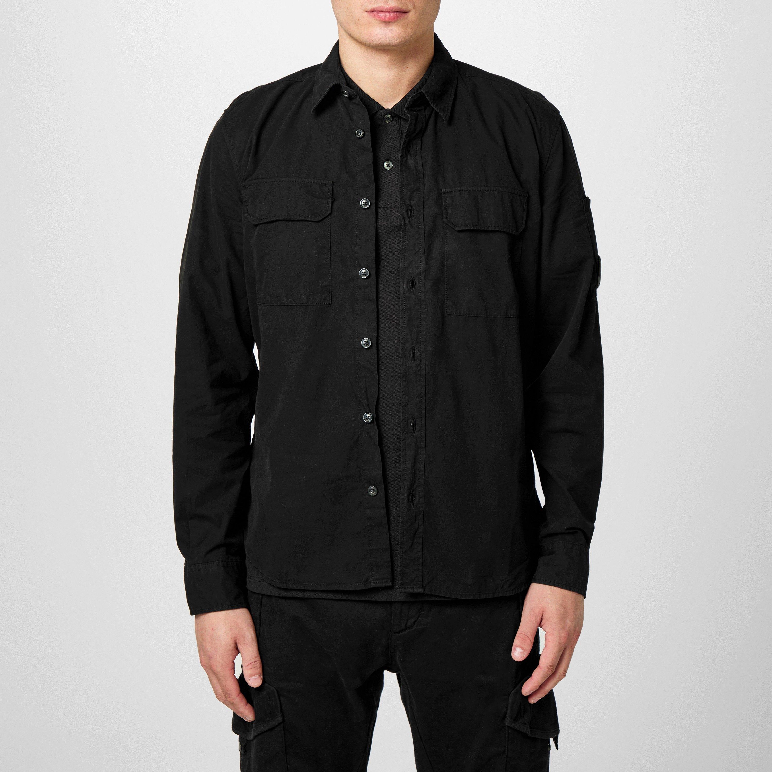 Black 999 - CP Company - Men's Lens Double Chest Overshirt - 3