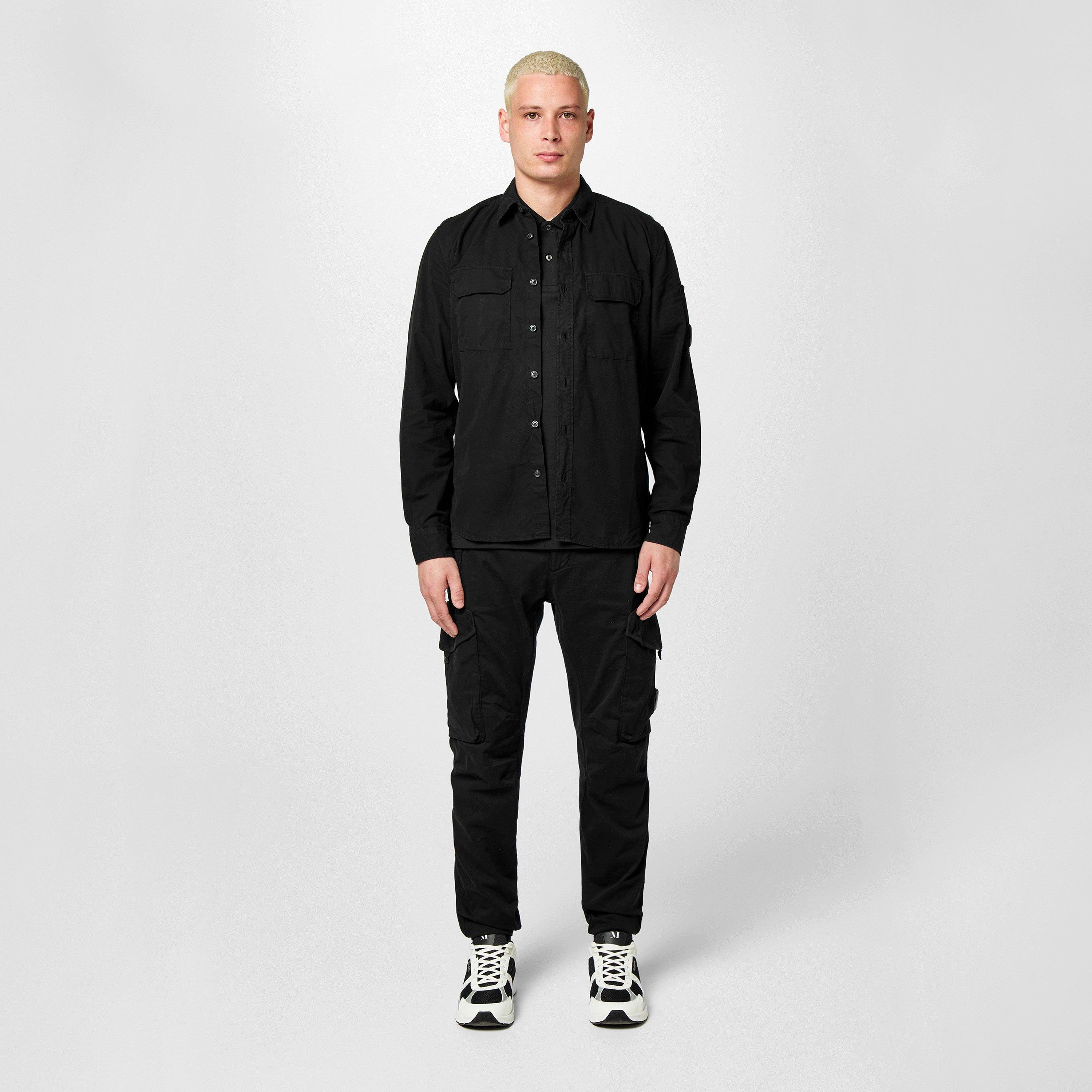 Black 999 - CP Company - Men's Lens Double Chest Overshirt - 6