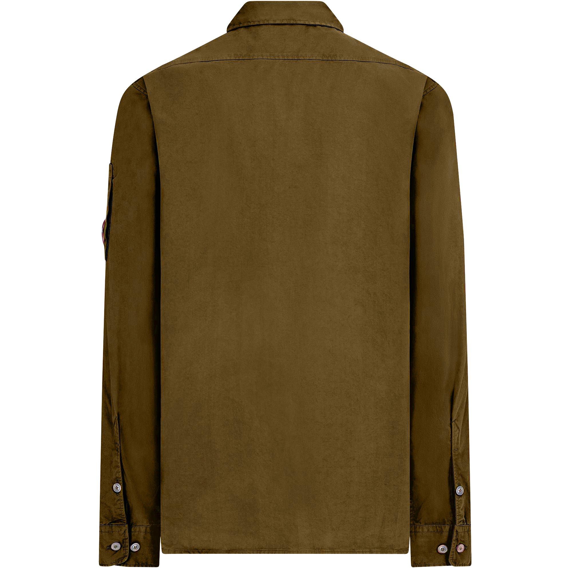 Ivy Green 683 - CP Company - Men's Lens Cotton Long Sleeve Double Chest Overshirt - 8