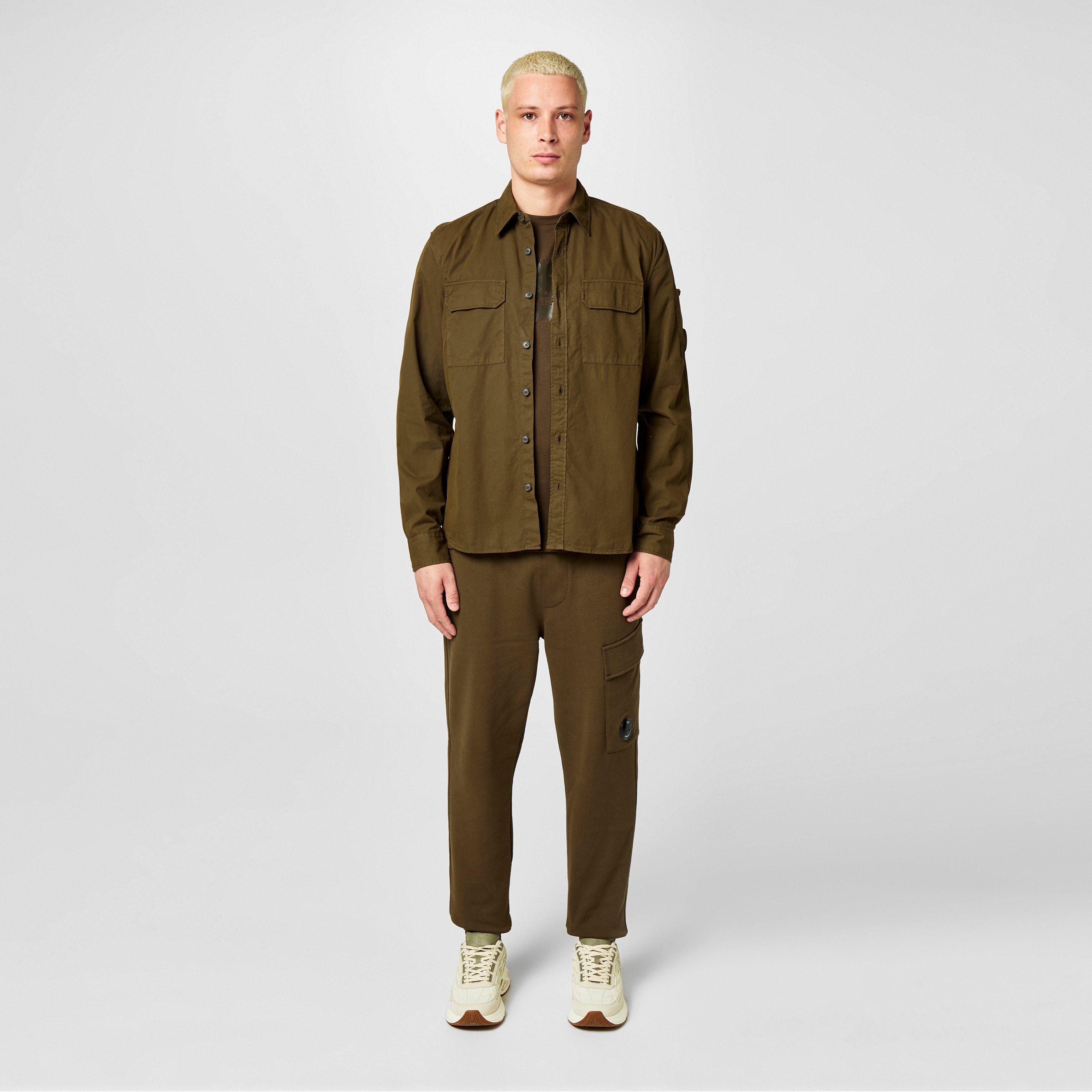 Ivy Green 683 - CP Company - Men's Lens Cotton Long Sleeve Double Chest Overshirt - 6